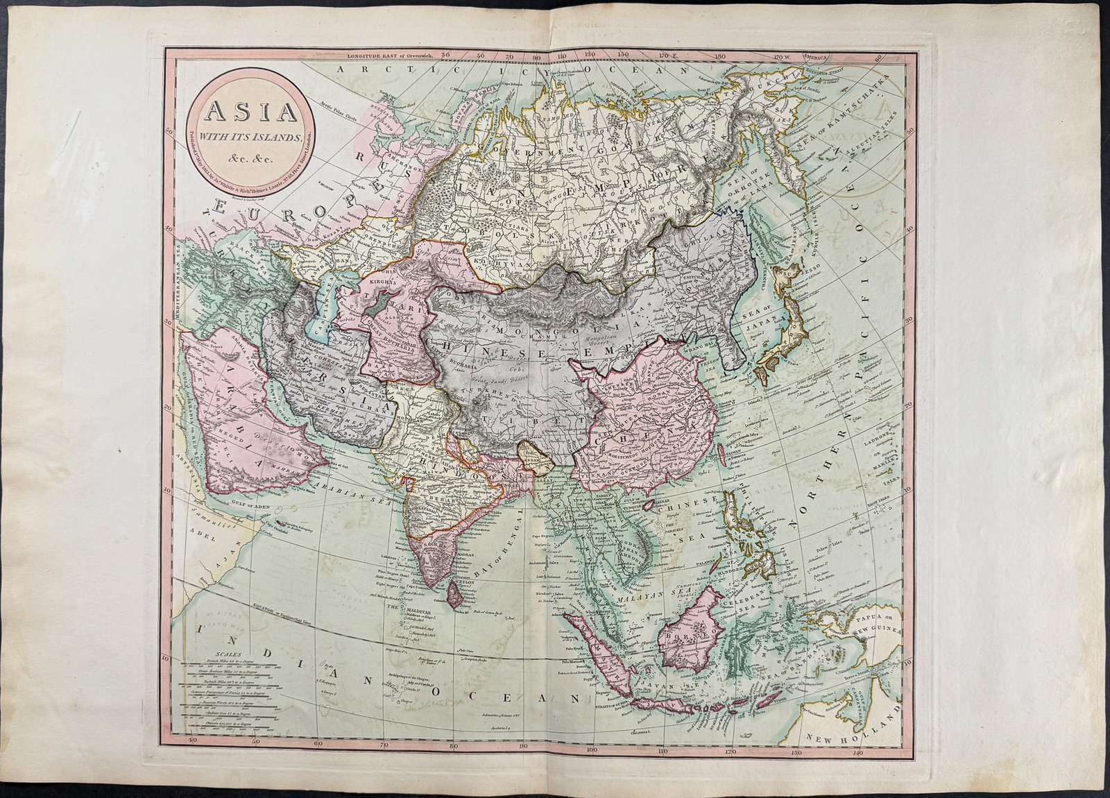 Laurie & Whittle - Map of Asia [Asia, with its Islands and different Regions, according to their (1 of 1)