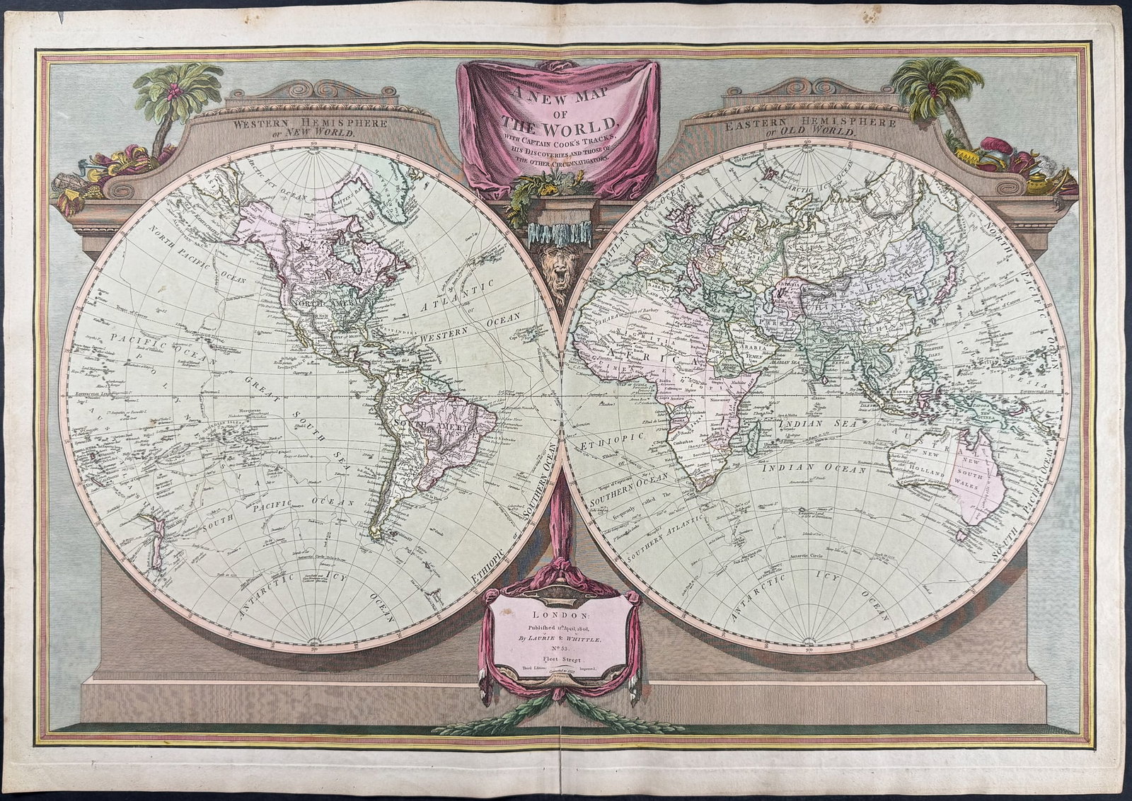 Laurie & Whittle - Map of the World [The World, on the Globular Projection, with all the New (1 of 1)