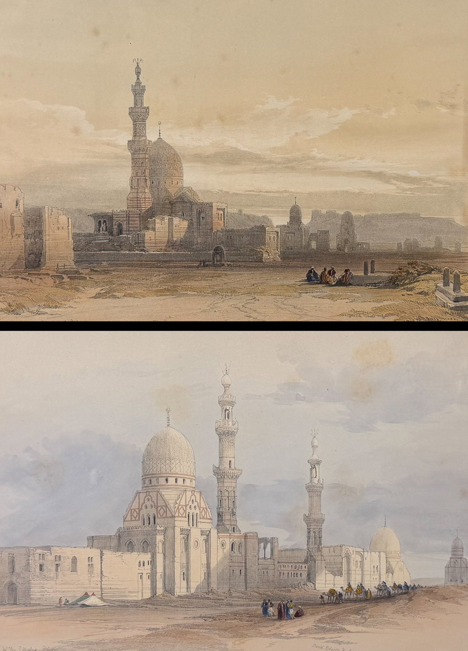 David Roberts, RSE - 3 Lithographs from Holy Land, Syria, Idumea, Arabia, Egypt, & Nubia (1 of 7)