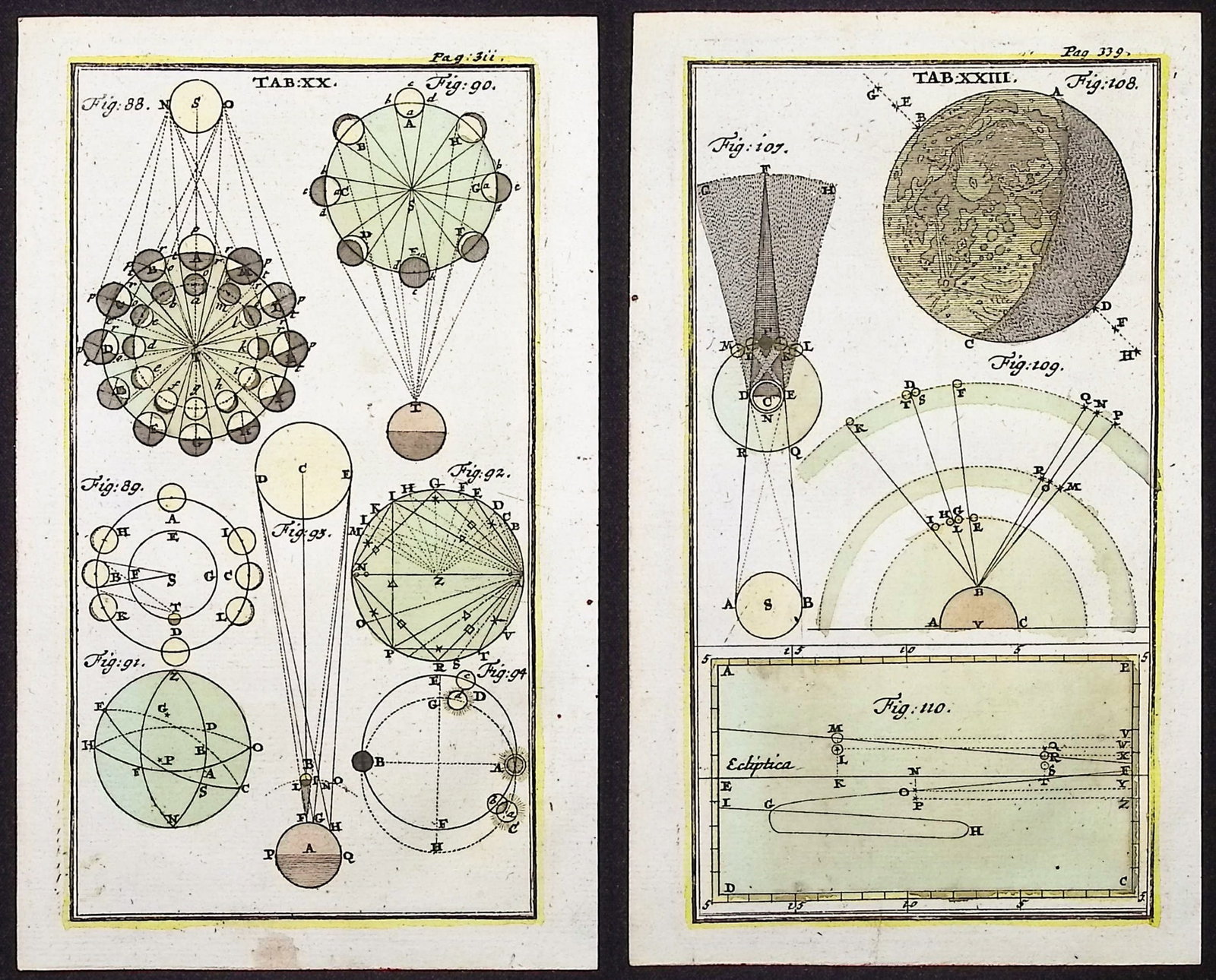 Rost - 8 Astronomical Engravings of Moon, Comet, Eclipse (1 of 9)