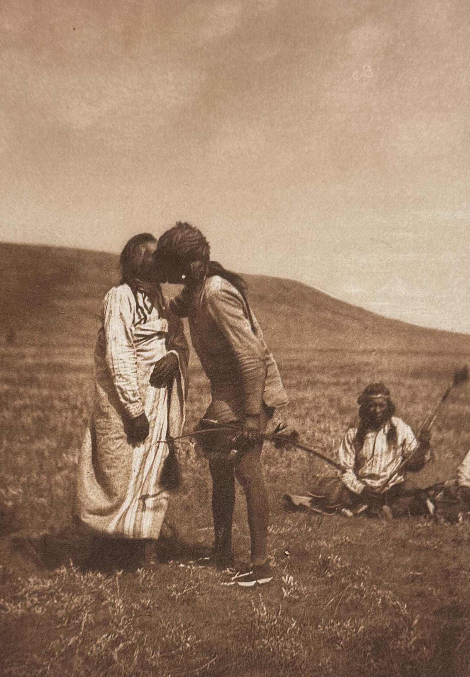Edward Curtis - Atsina Crazy Dance - A Dancer Kisses the Grandfather (1 of 2)