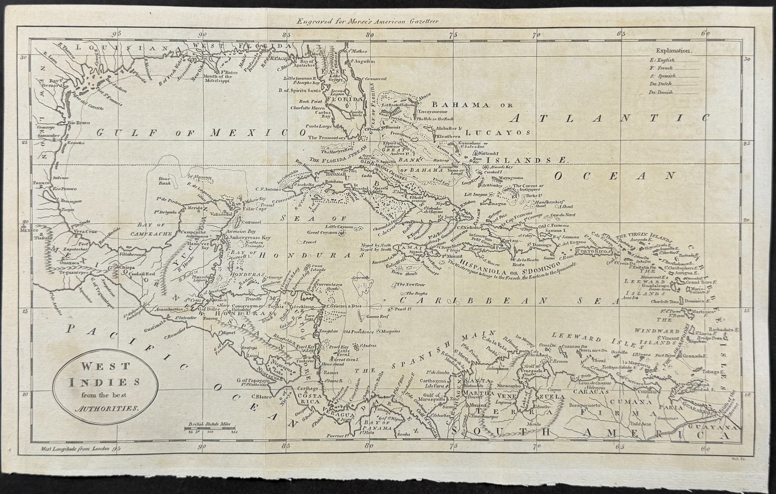 Morse - Map of the West Indies from the best Authorities (Antilles Islands) (1 of 1)