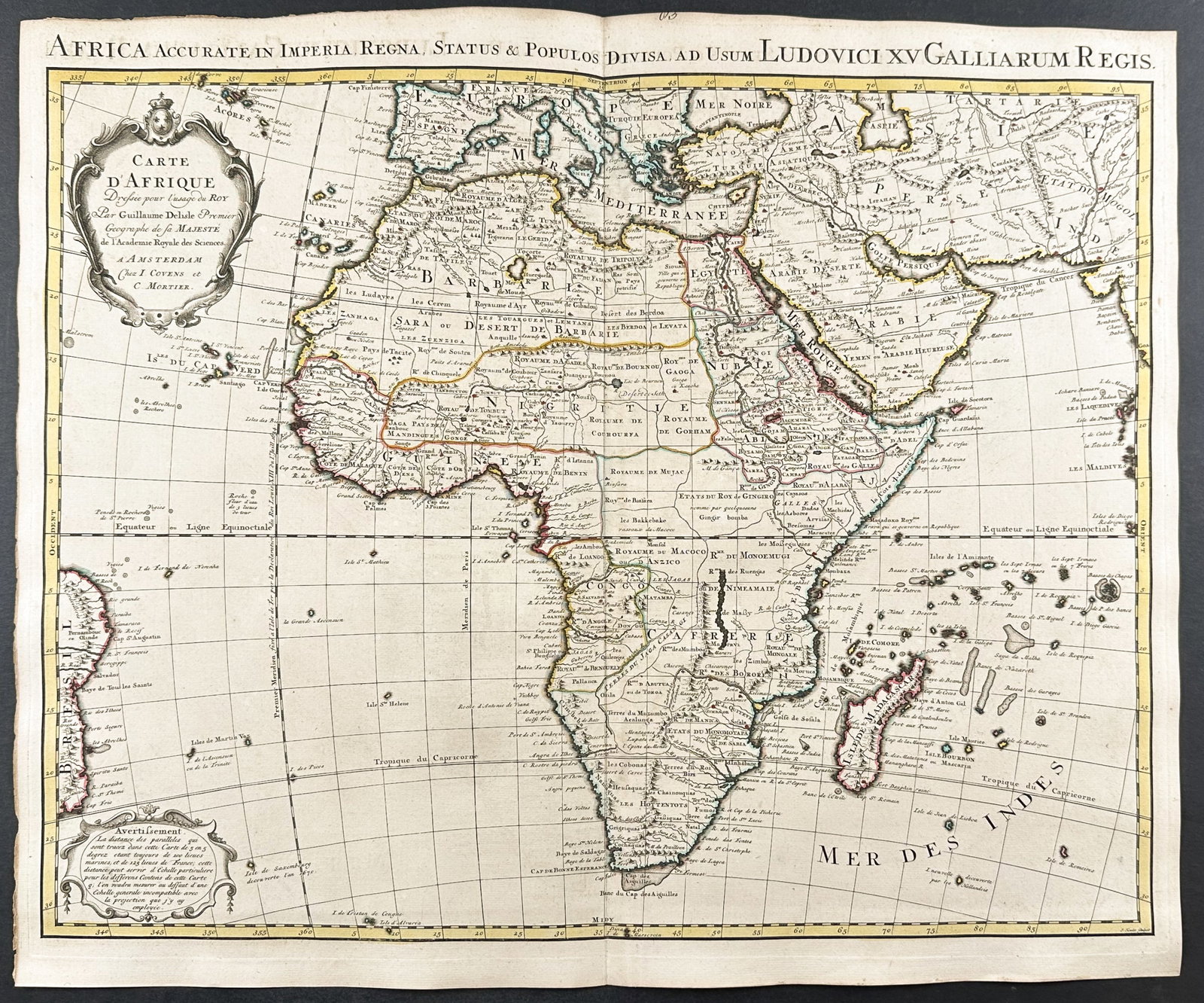 De L'Isle - Map of Africa & Madagascar (1 of 1)