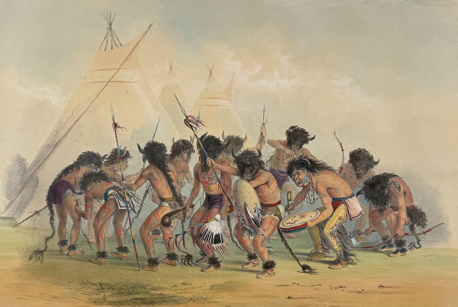 Catlin, Folio - Buffalo Dance (1 of 2)