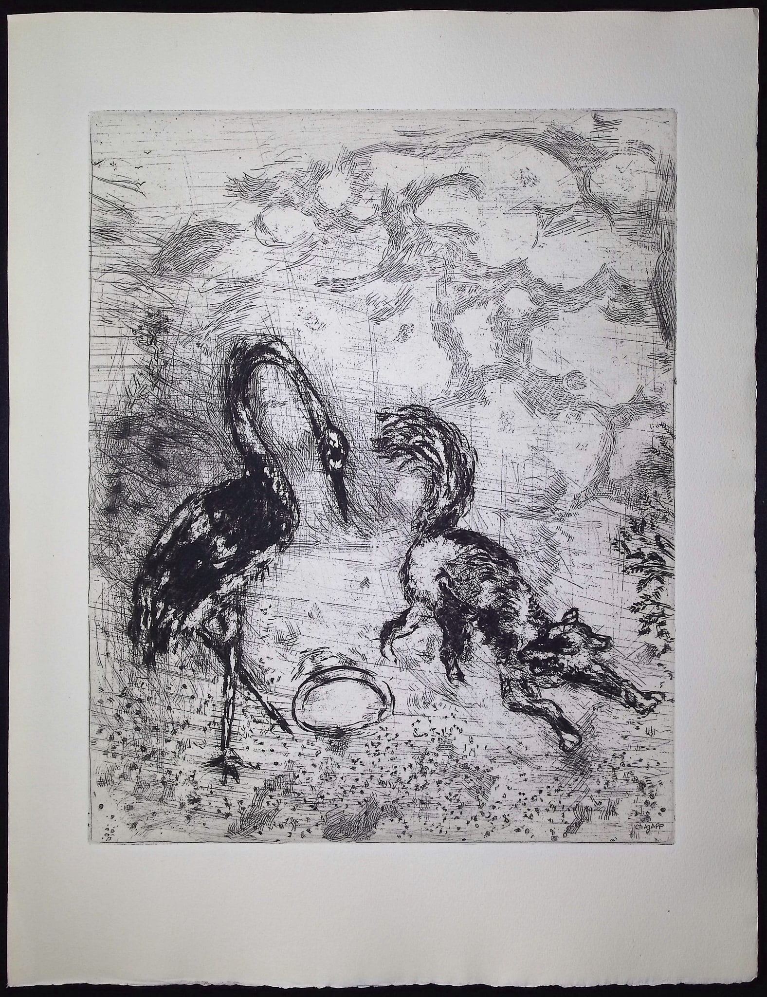 Chagall & Fontaine's Fables - The Fox and the Stork [Le Renard & la Cigogne] (1 of 1)