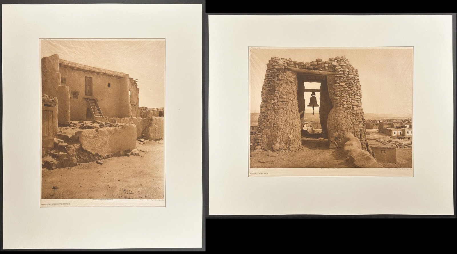 Edward Curtis, Folio - Pair of Native American Photogravures (1 of 3)