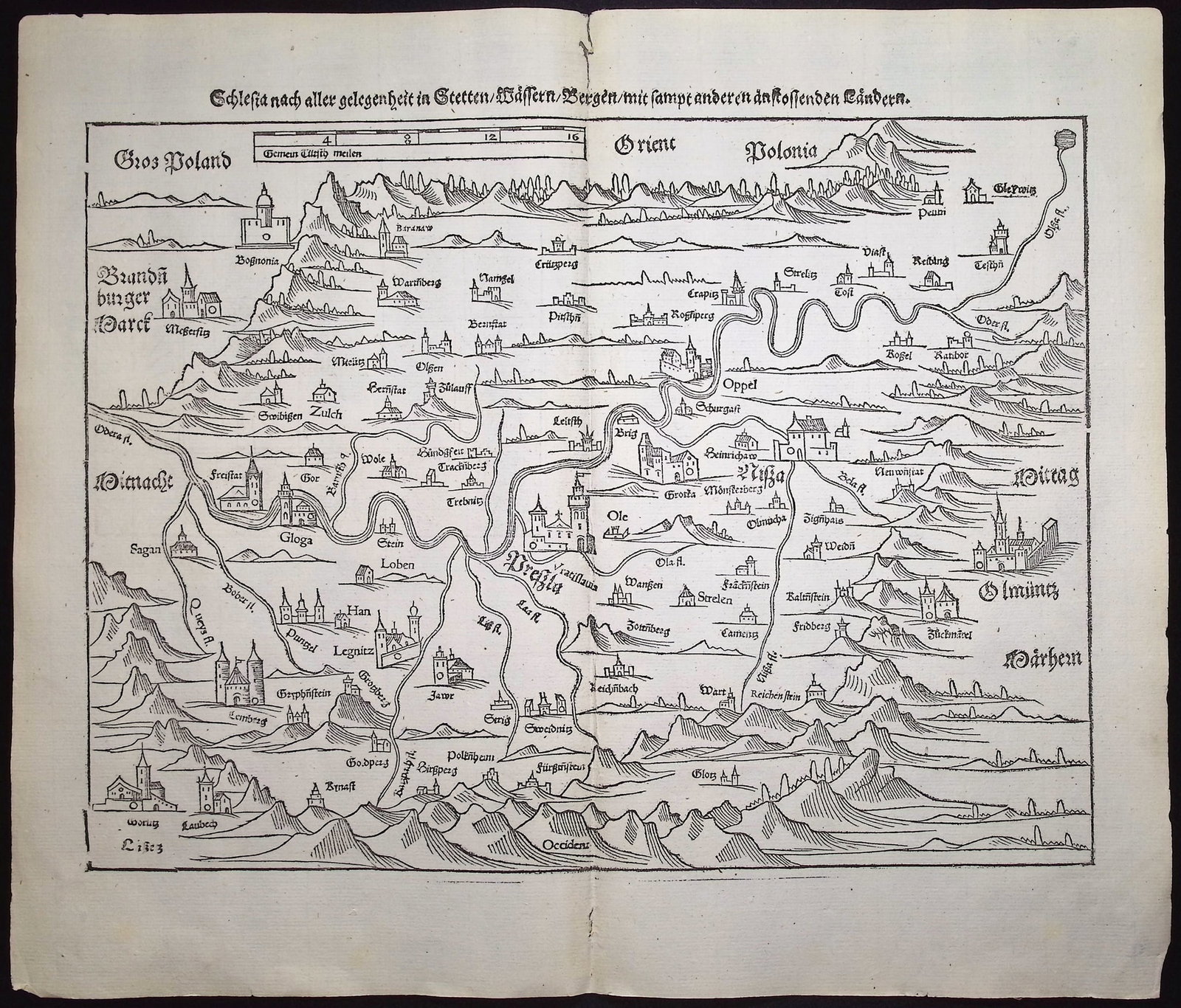 Munster, pub. 1592 - Map of Poland (1 of 2)