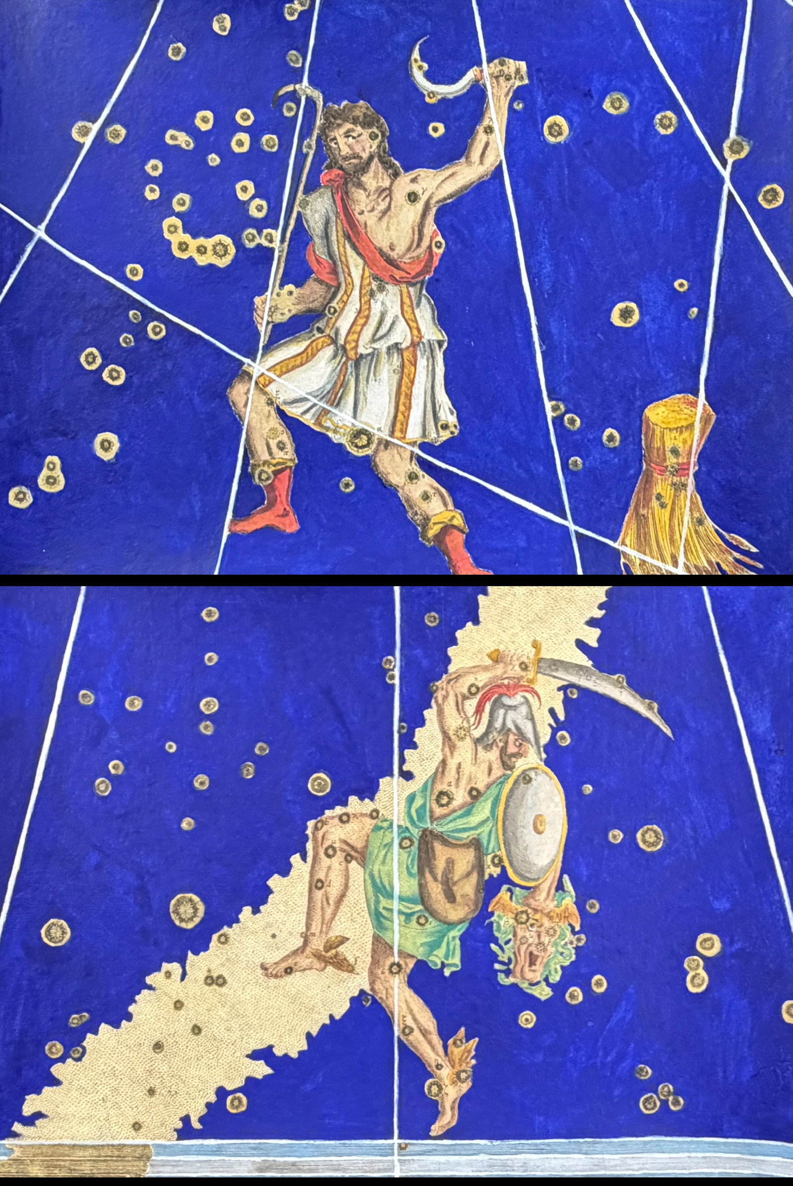Bayer - Pair of Constellation or Celestial Charts of Bootes & Perseus with the head of Medusa (1 of 5)