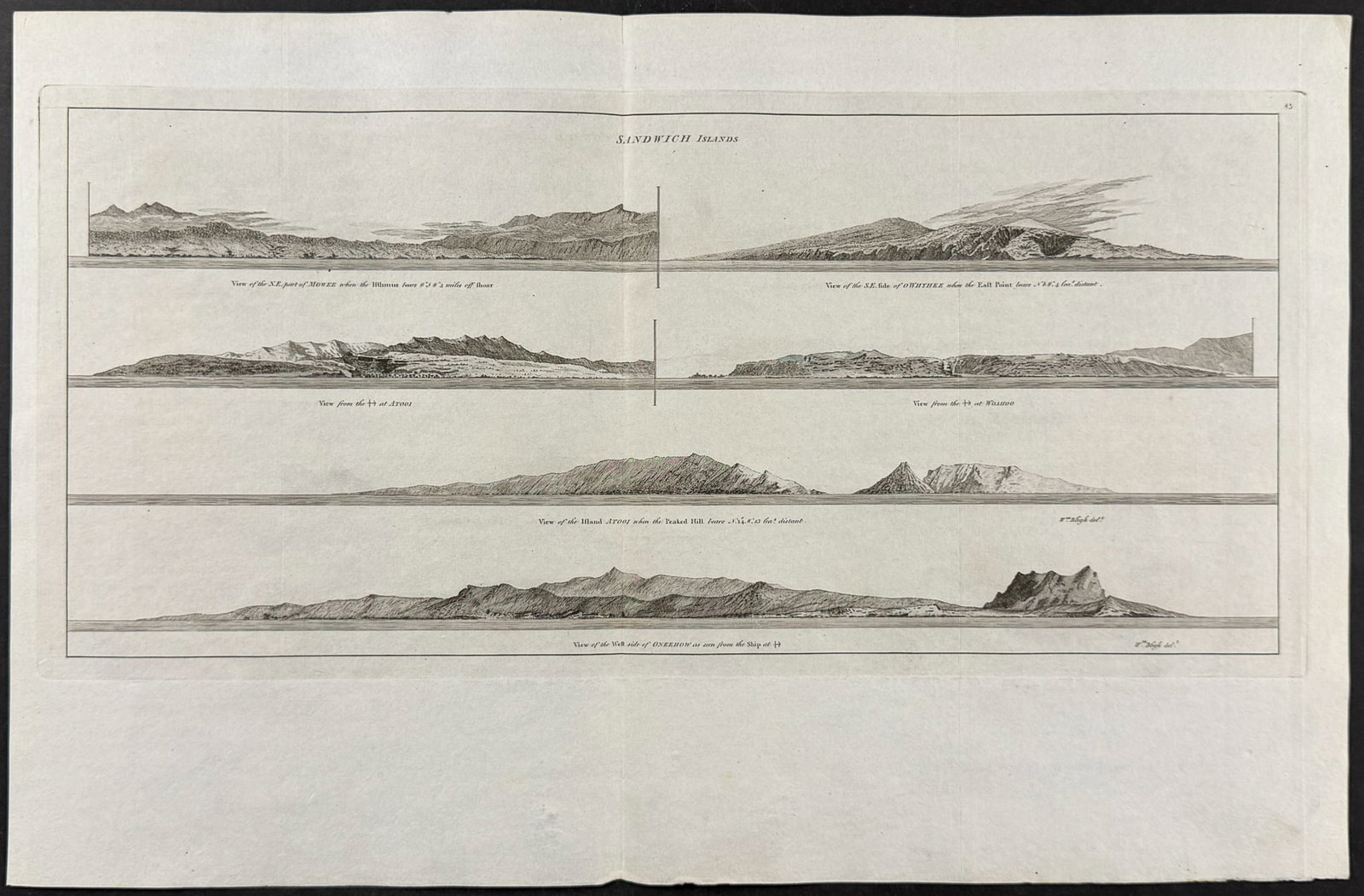 Captain Cook, Hawaii - Coast Lines of Sandwich Islands (1 of 1)