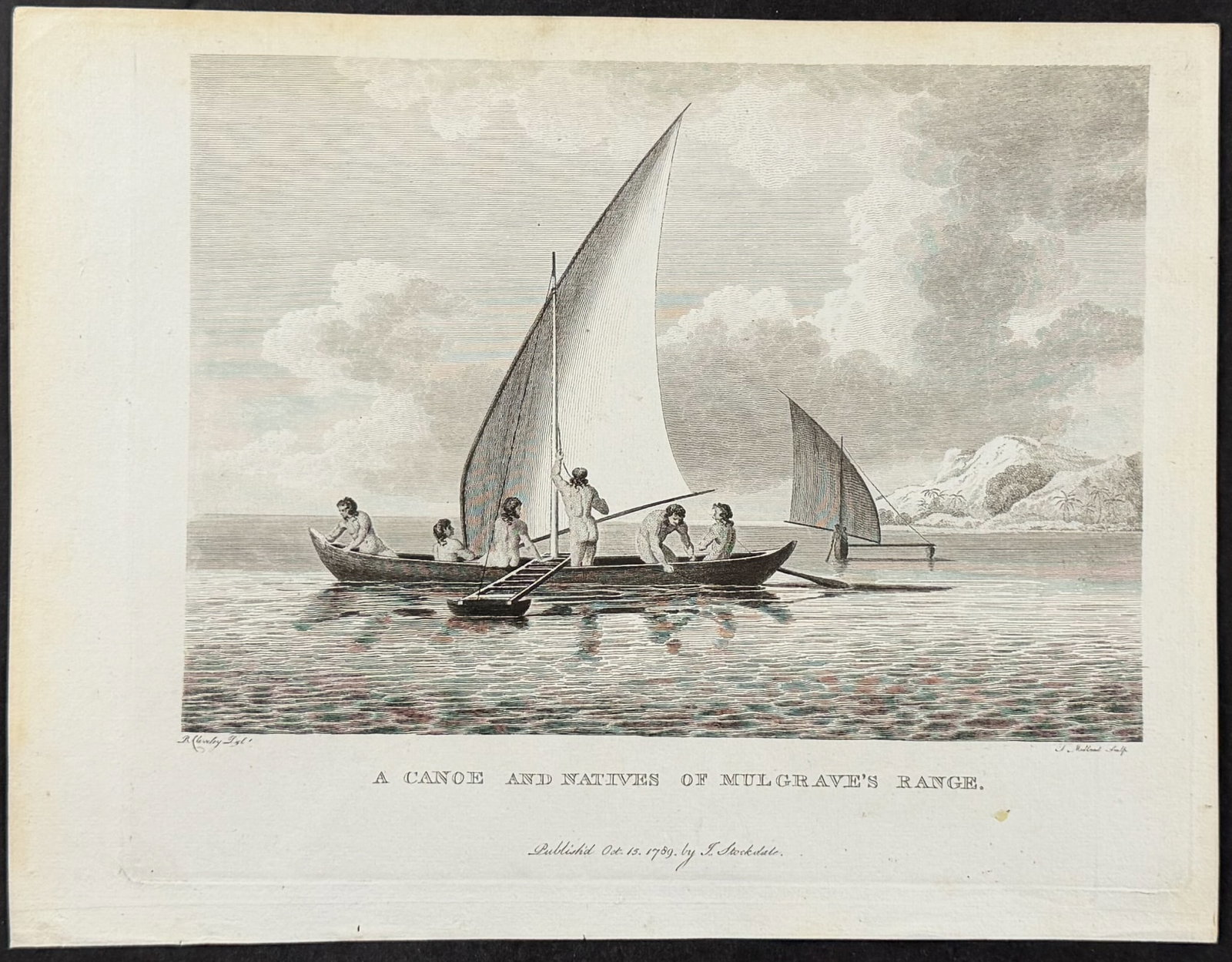 Philip, Australia - The Canoe and Native of Mulgrave's Range (1 of 1)