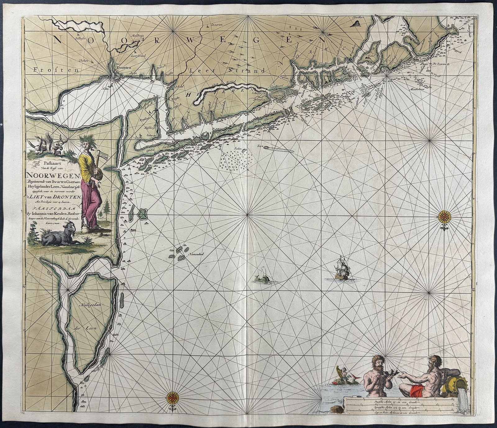 Van Keulen, Rare - Map of the Coast of Norway (1 of 1)