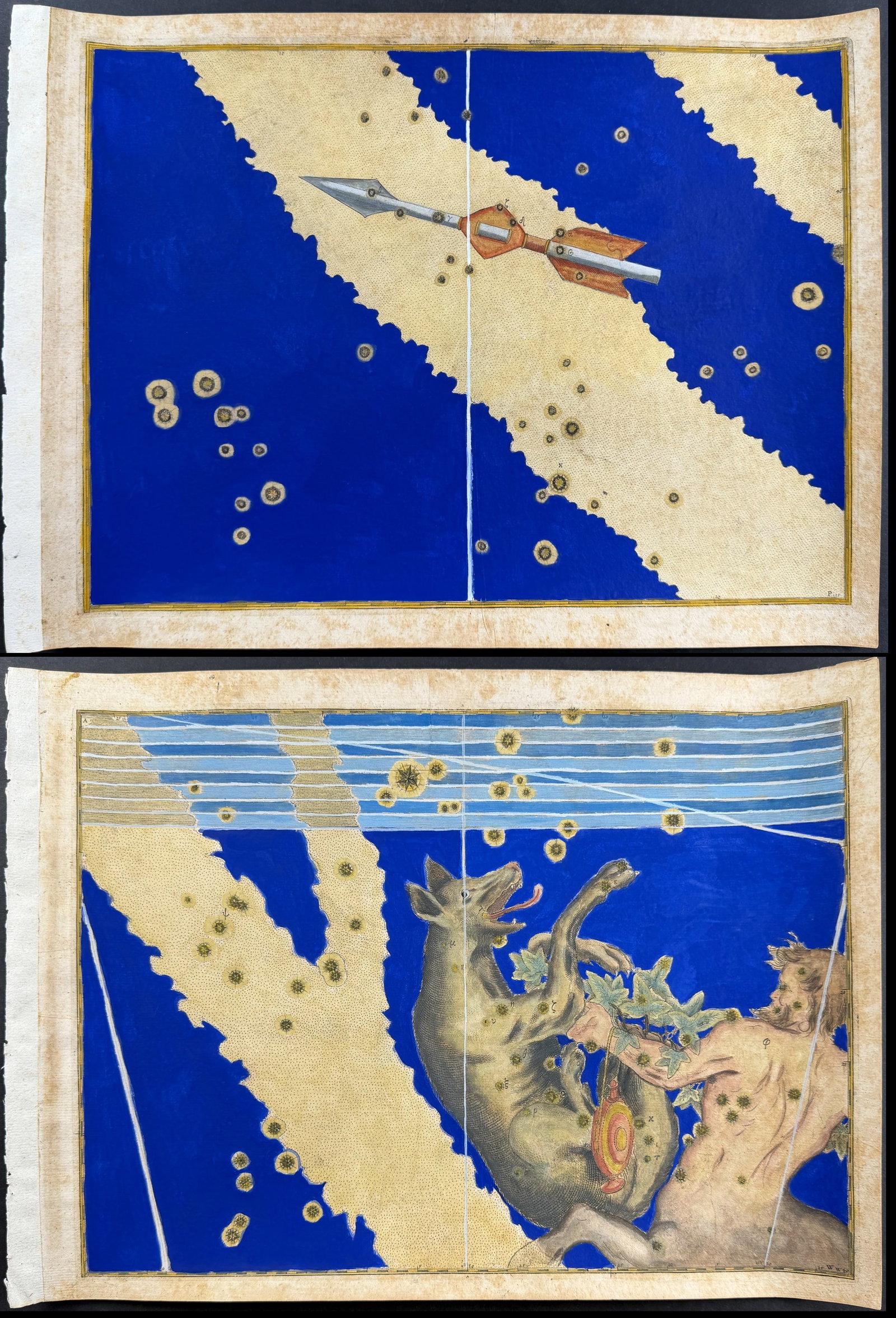 Bayer - 5 Constellation or Celestial Charts: Perhaps the most influential book in celestial maps, Johann Bayer's "Uranometria" set long-lasting standards in the world of astronomy. Most importantly, this was not just a book of pictures of the sk
