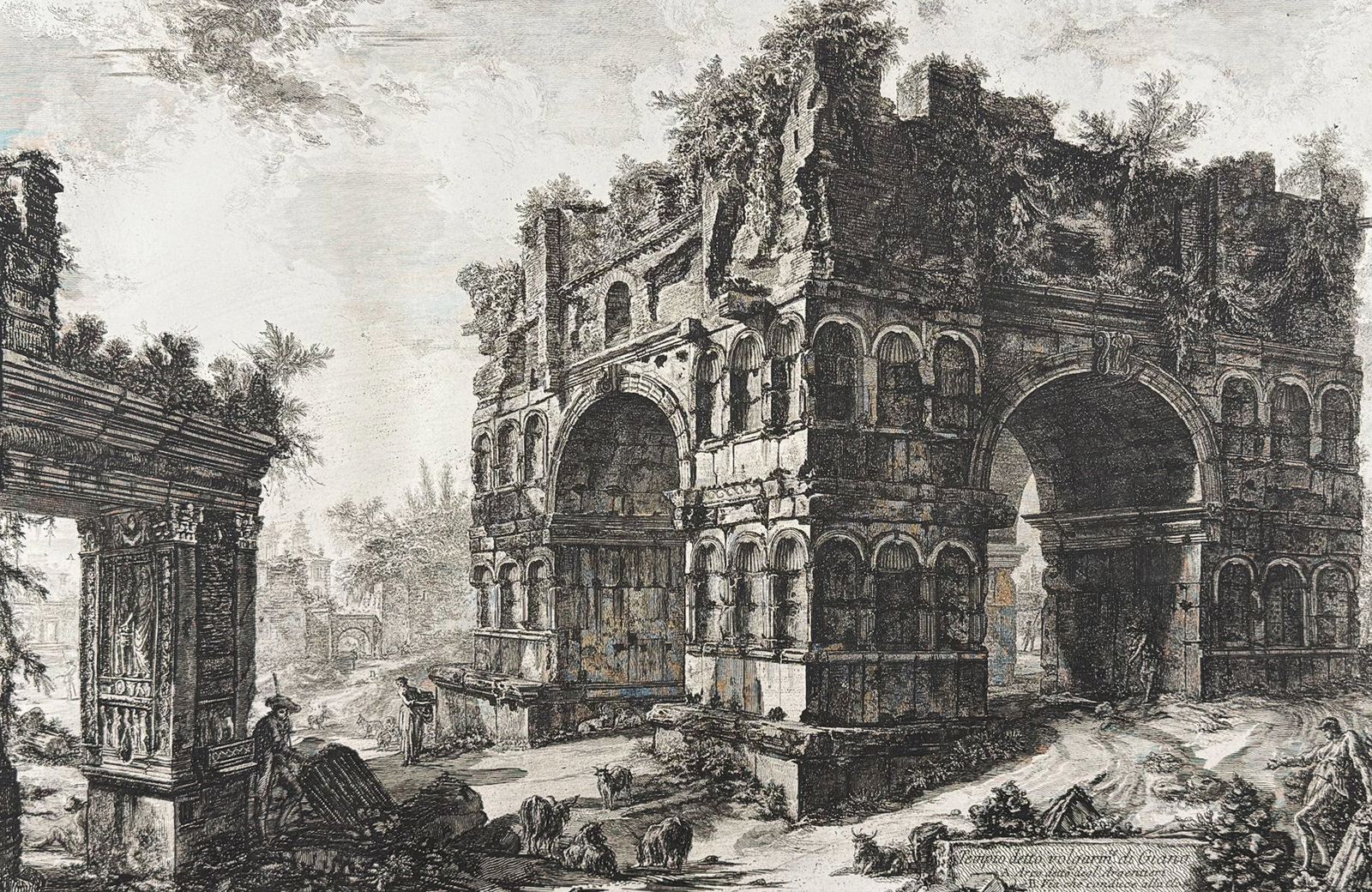Piranesi, Folio - Temple commonly called that of Janus [Tempio detto volgarinte di Giana] (1 of 2)