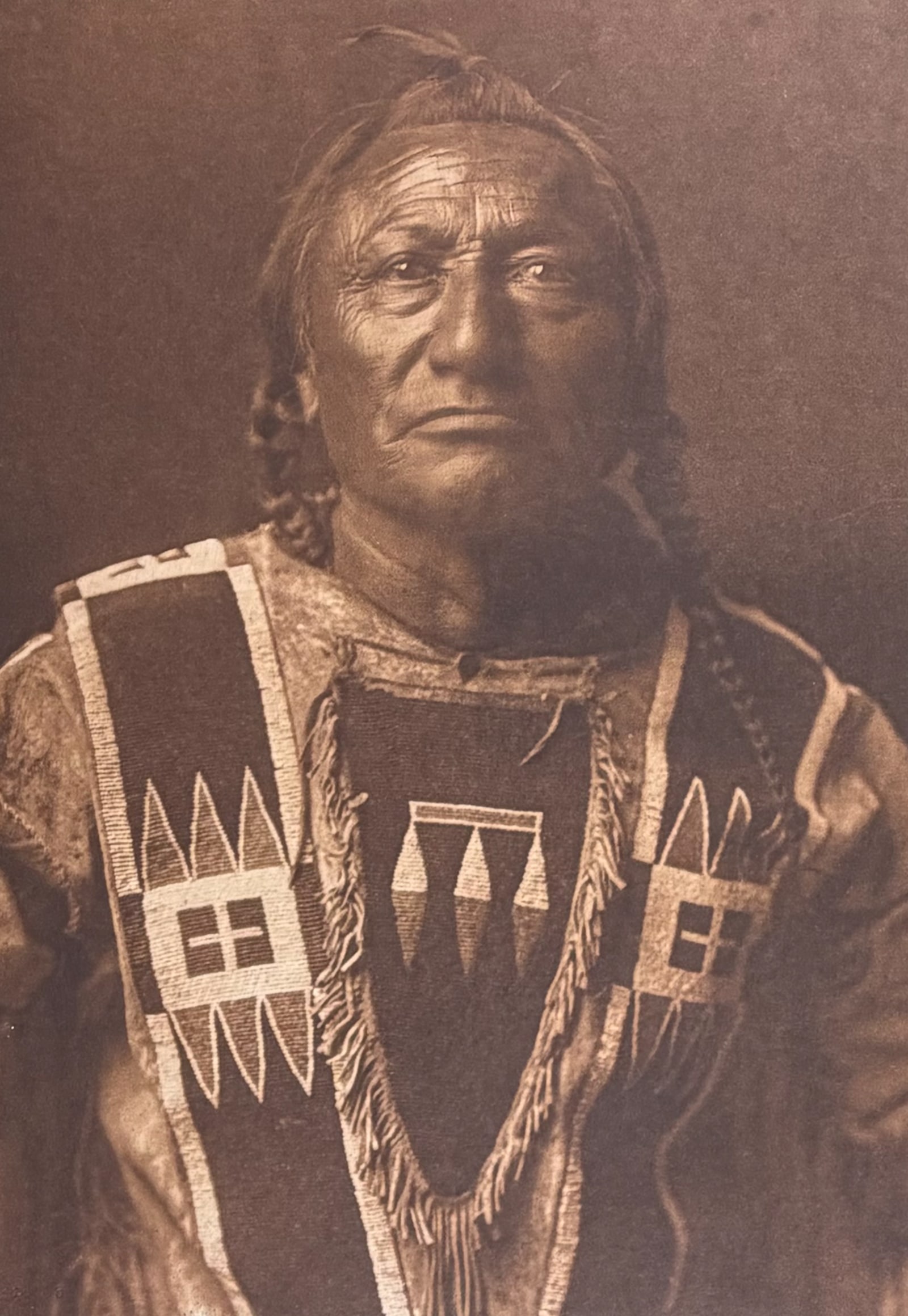Edward Curtis, Folio - Otter Robe - Atsina (1 of 2)