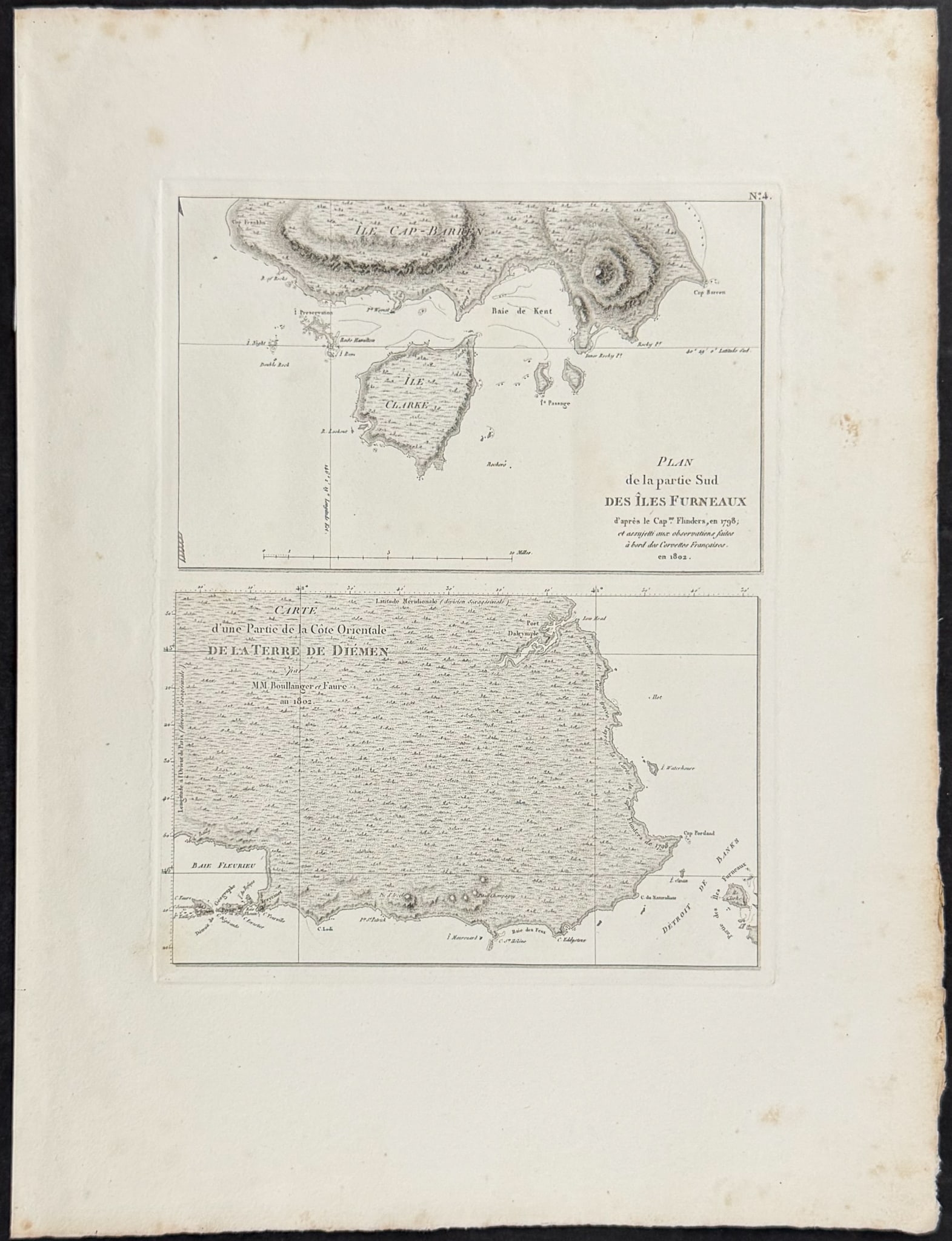 Peron & Freycinet - Maps of Van Diemen's Land & Furneaux Group of Islands [Australia, New Holland] (1 of 1)