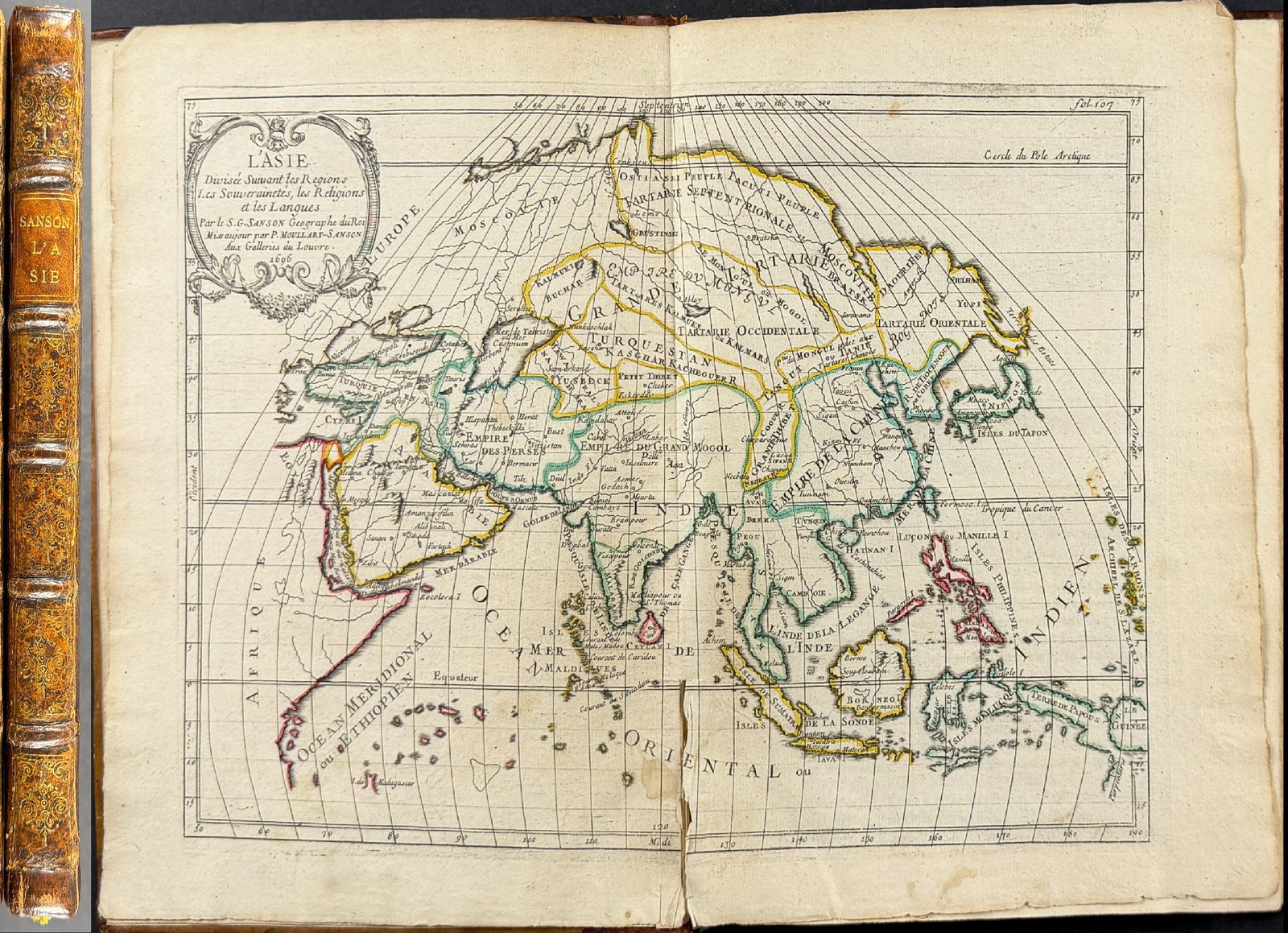 Sanson's Asia - Volume with 17 Engraved Maps (1 of 16)