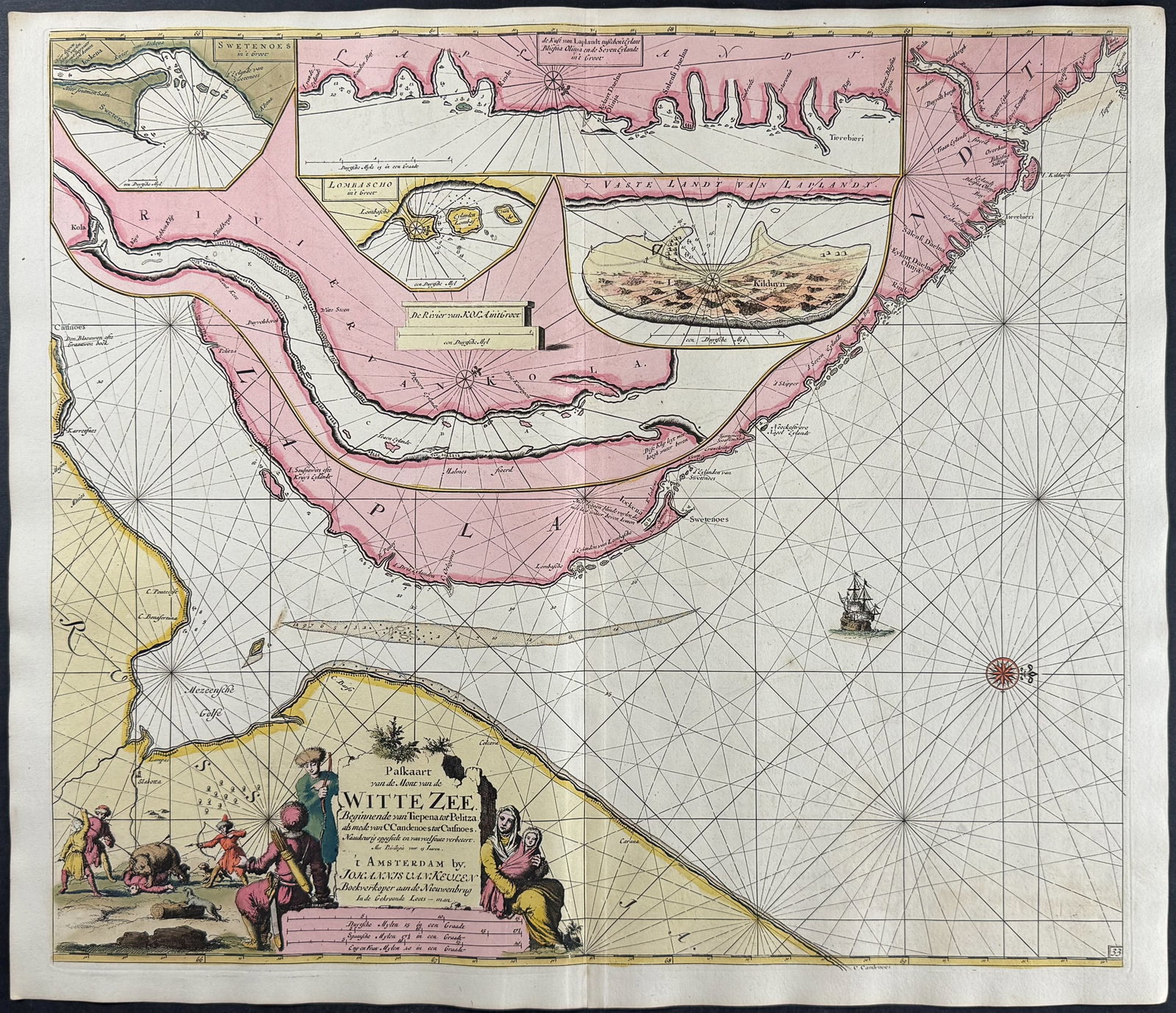 Van Keulen, Rare - Map of the Barents Sea (1 of 1)