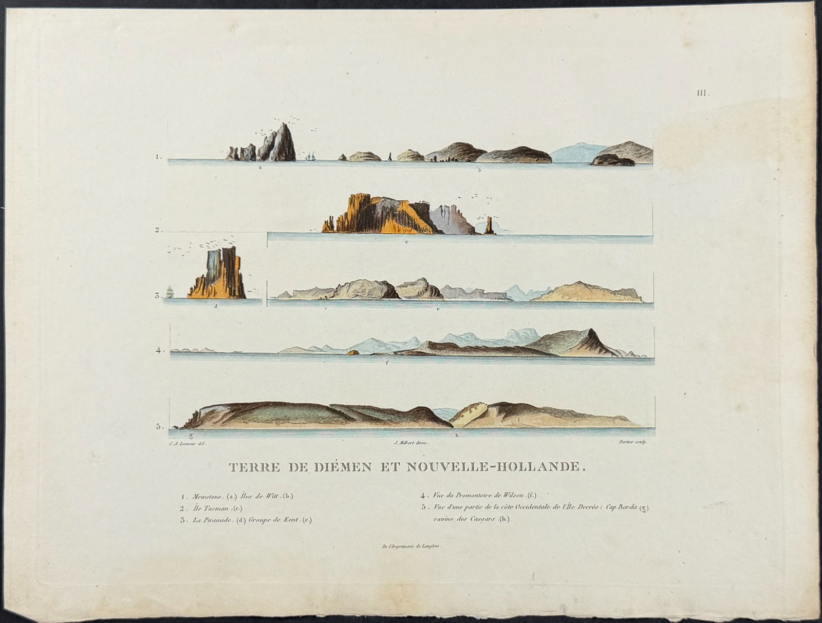 Peron & Freycinet - Coastlines of Australia [Australia, New Holland] (1 of 1)