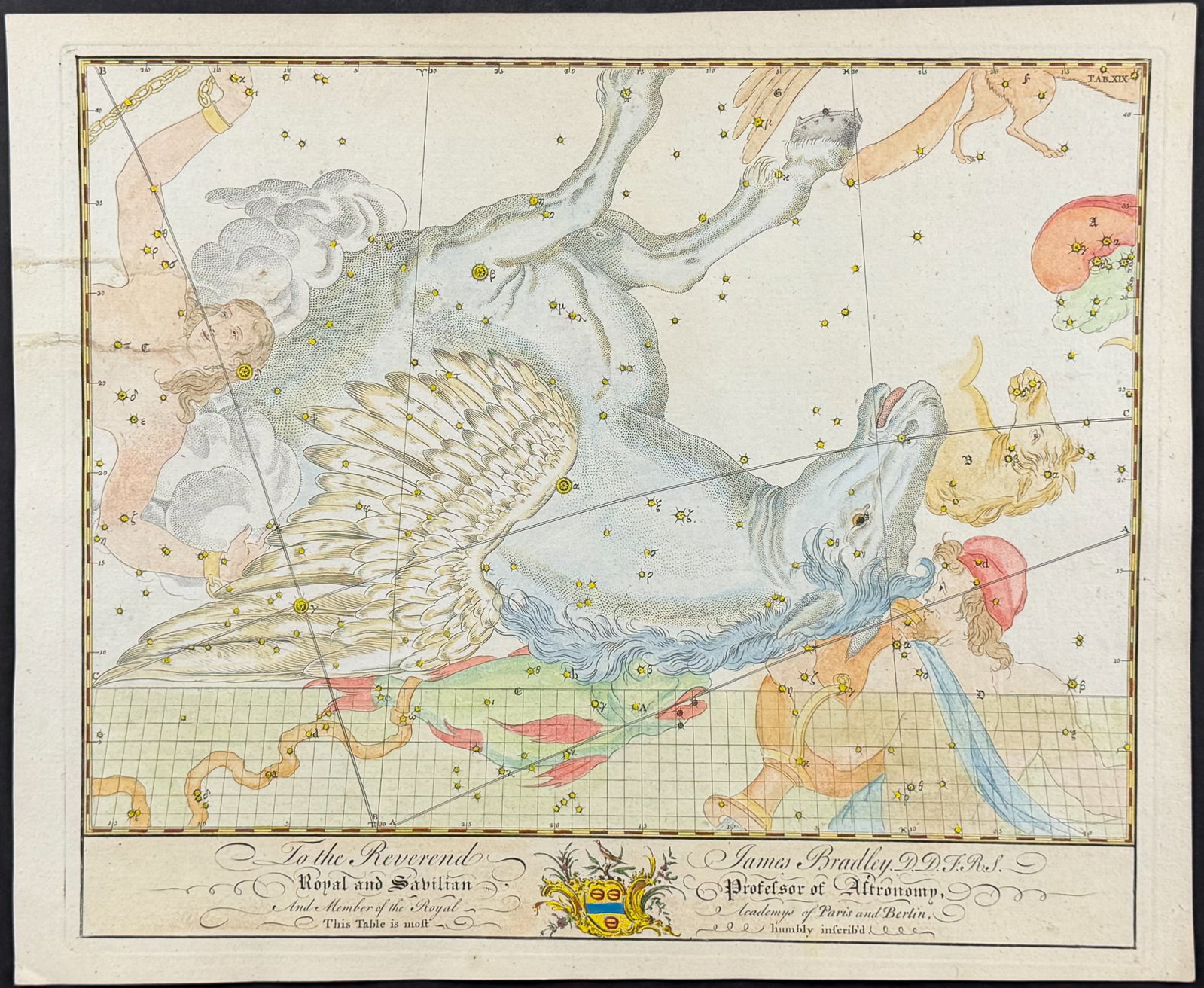 Bevis, Rare - Constellation or Star Chart of Pegasus (1 of 1)