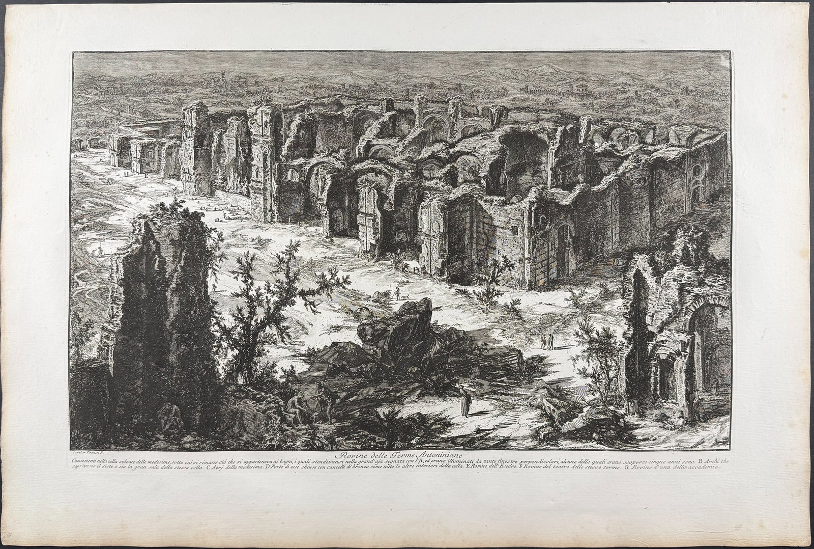 Piranesi, Folio - Ruins of the Antonine Baths [Rovine delle Terme Antoniniane] (1 of 1)