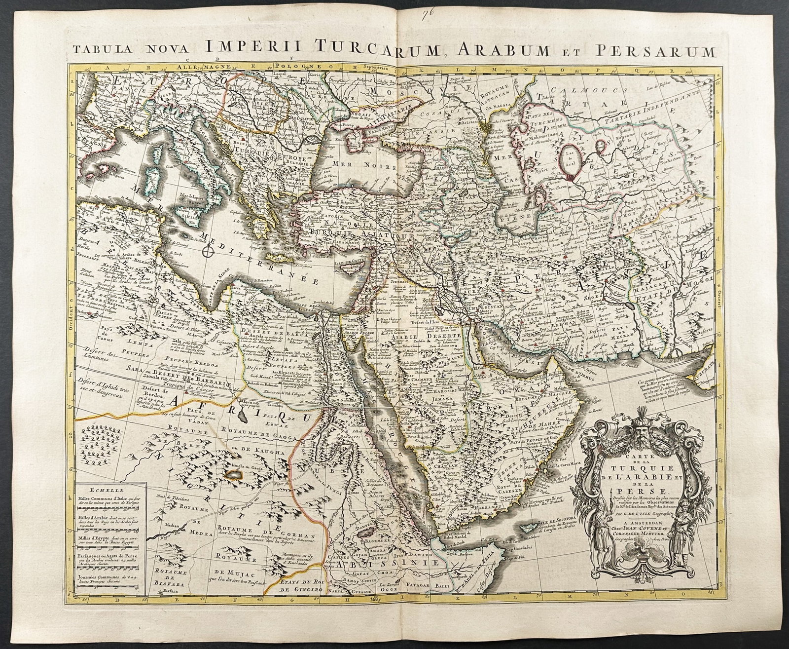 De L'Isle - Map of Turkey, Arabia, Persia, Northeast Africa (1 of 1)