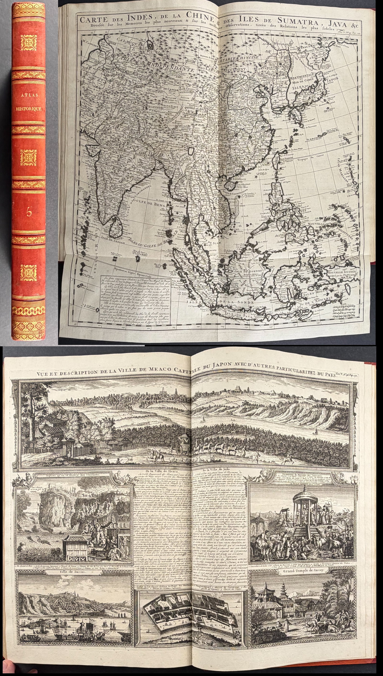 Chatelain's Atlas Historique - Volume 5 with 52 Engravings of Asia (1 of 20)