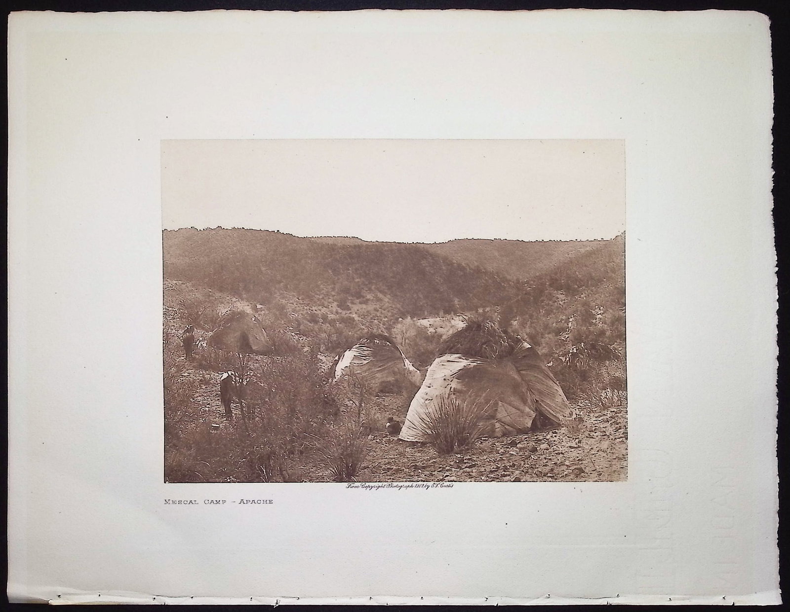Edward Curtis - Mescal Camp - Apache - 2
