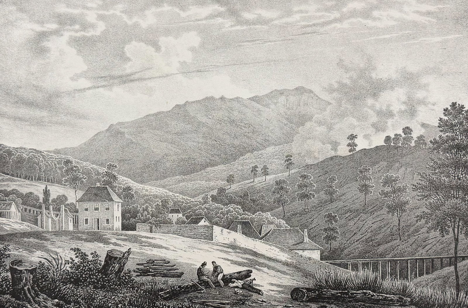 Dumont D'Urville, Australia - Australia; Vue des Defrichemens Au pied du mont Wellington (Ile Van (1 of 2)