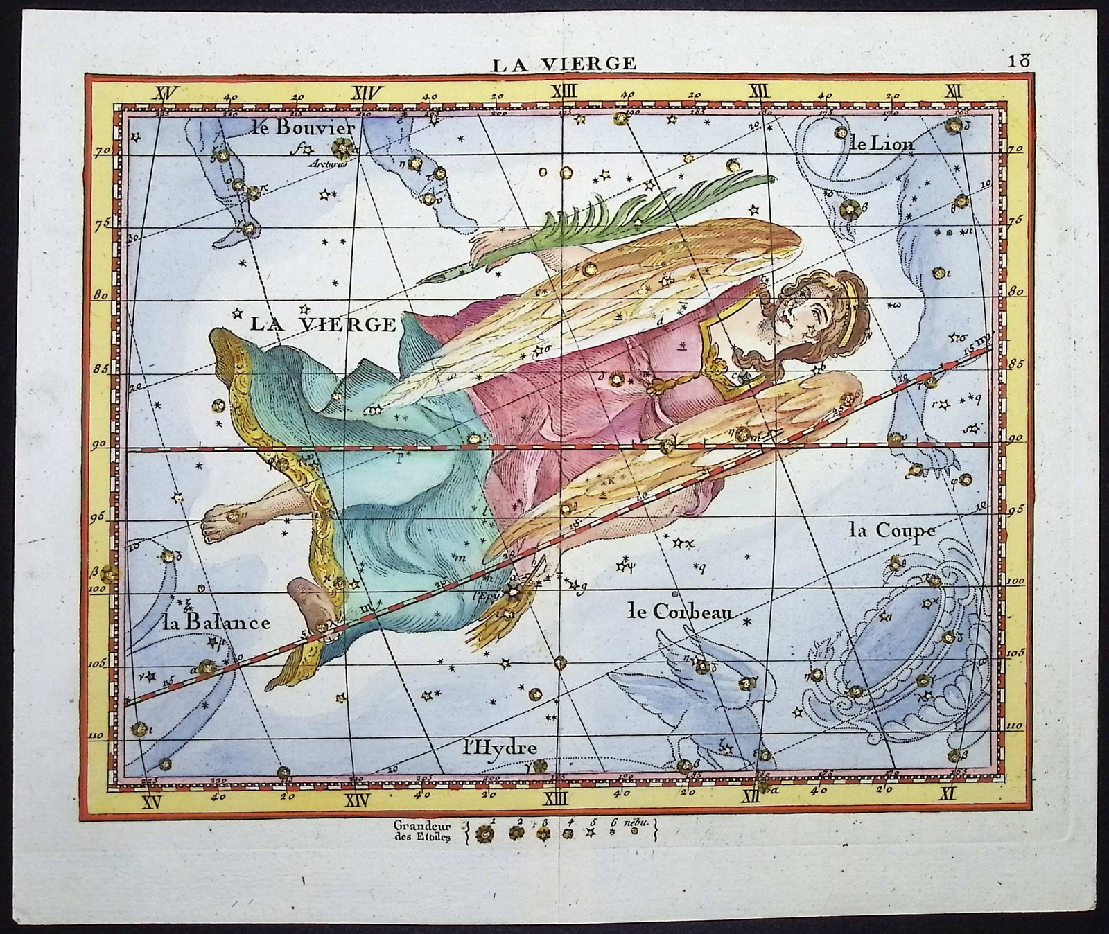 Flamsteed - Constellation or Celestial Chart of Virgo (1 of 1)