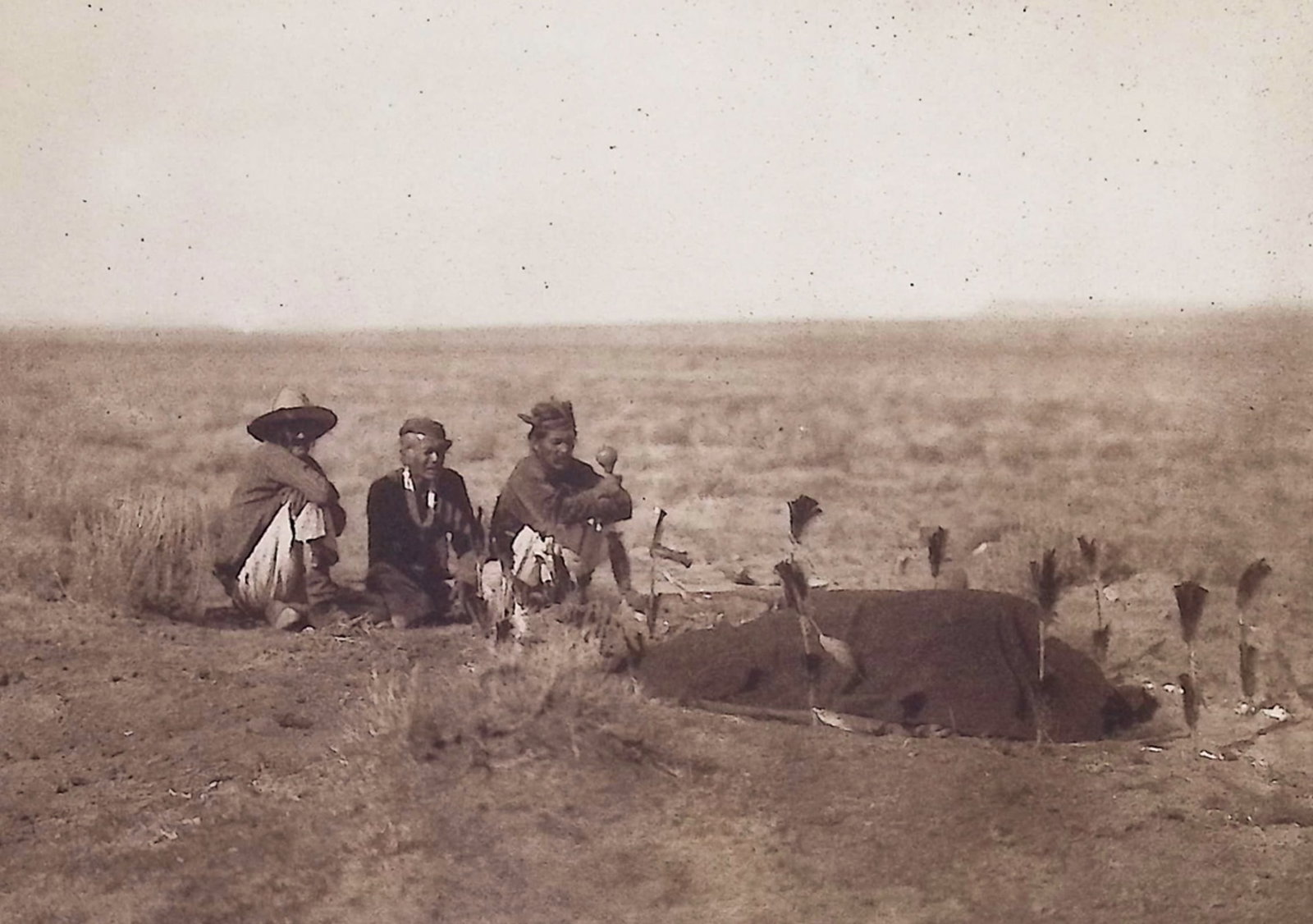 Edward Curtis - Yebichai Sweat- Navaho: This moving photogravure in quarto size is from Edward Curtis's The North American Indian being a Series of Volumes Picturing and Describing the Indians of the United States and Alaska. Edited by