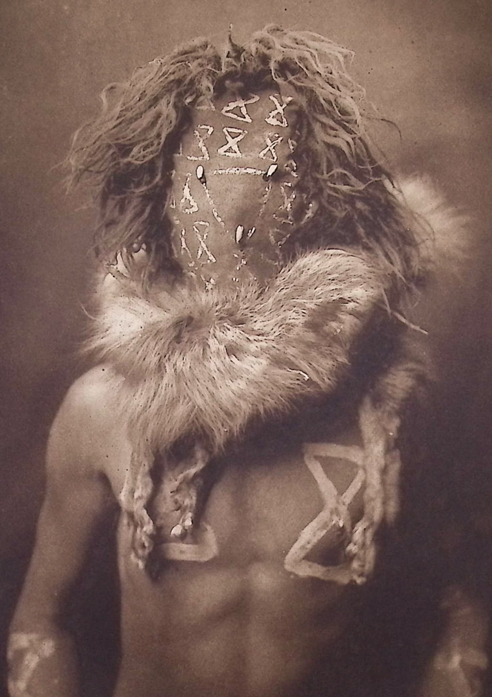 Edward Curtis - Tobadzischini - Navaho: This moving photogravure in quarto size is from Edward Curtis's The North American Indian being a Series of Volumes Picturing and Describing the Indians of the United States and Alaska. Edited by Fred