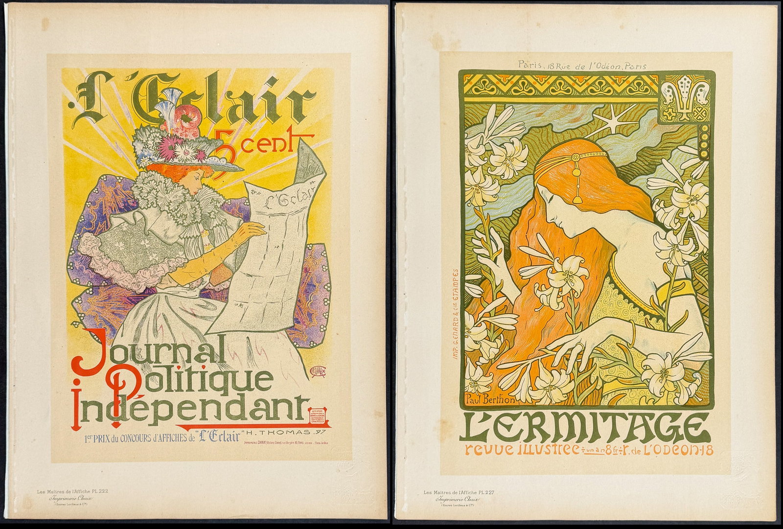 Maitres Affiches - 3 Poster Lithographs (1 of 4)