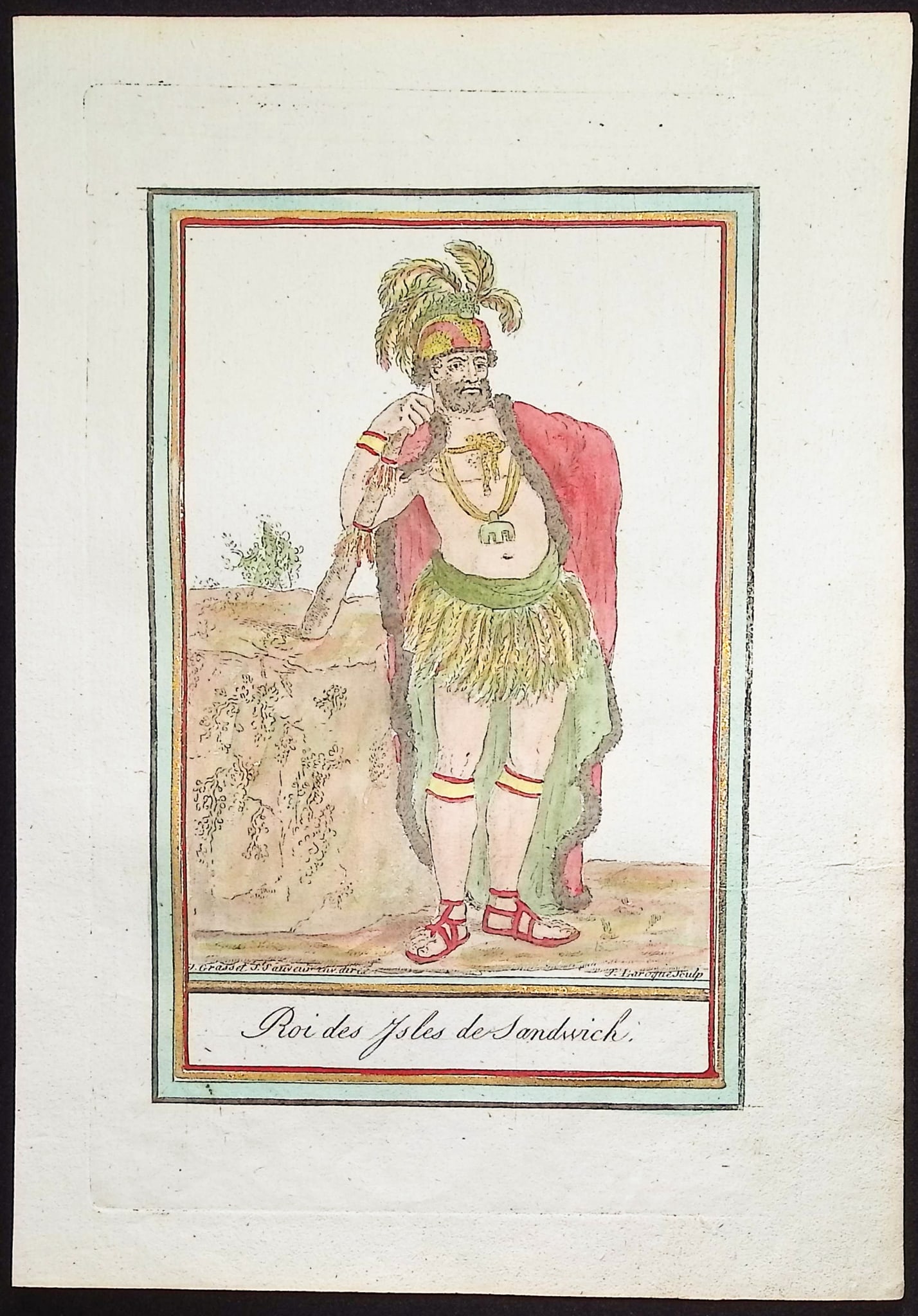 Grasset, Hawaii - King of the Sandwich Islands [Roi des Isles de Sandwich] (1 of 1)