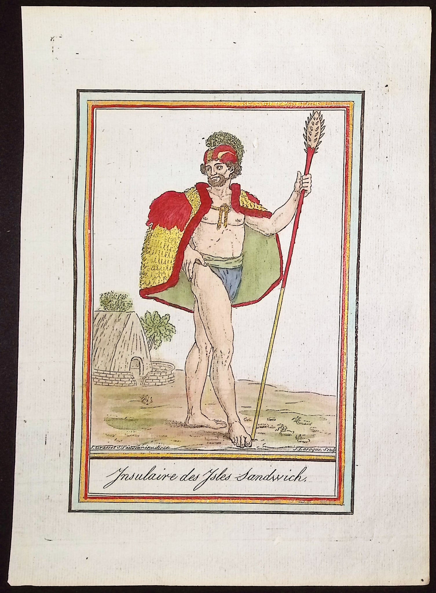 Grasset, Hawaii - Islander from the Sandwich Islands [Insulaire des Isles Sandwich] (1 of 1)