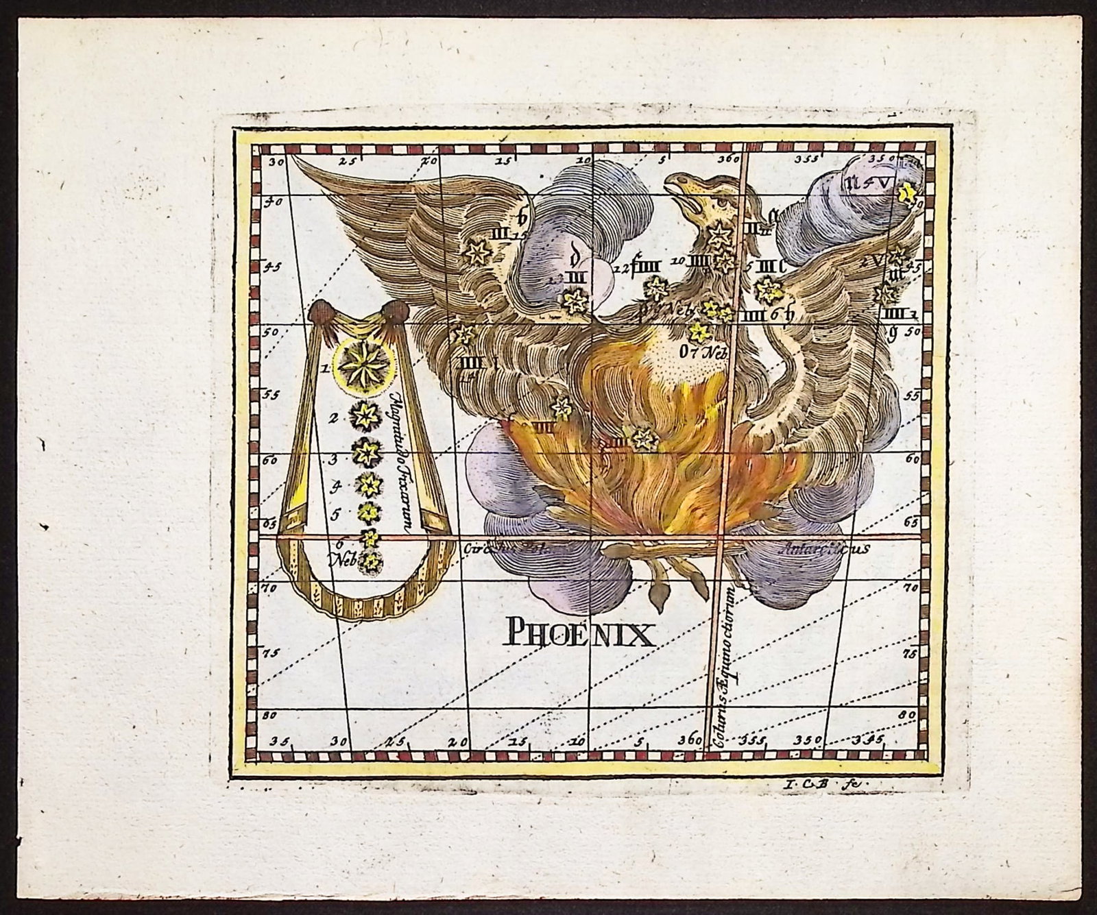 Thomas - Constellation or Celestial Chart of Phoenix (1 of 1)