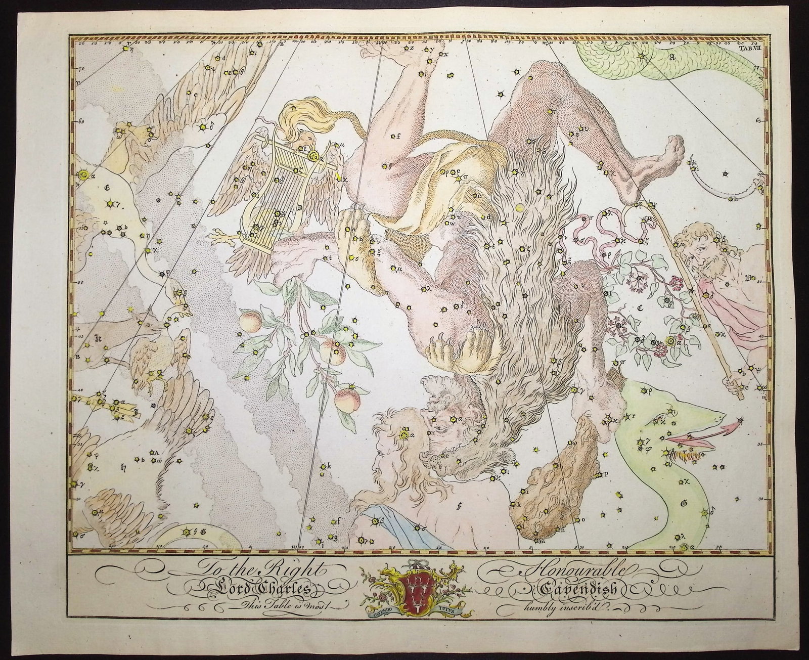 Bevis, Rare - Constellation or Star Chart of Hercules (1 of 1)