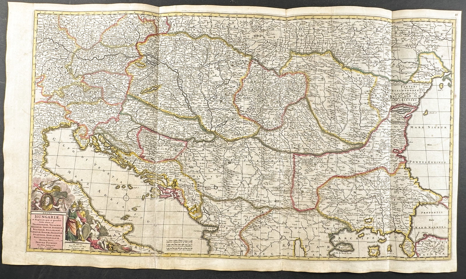 De Wit - Map of the Kingdom of Hungary and Environs (1 of 1)