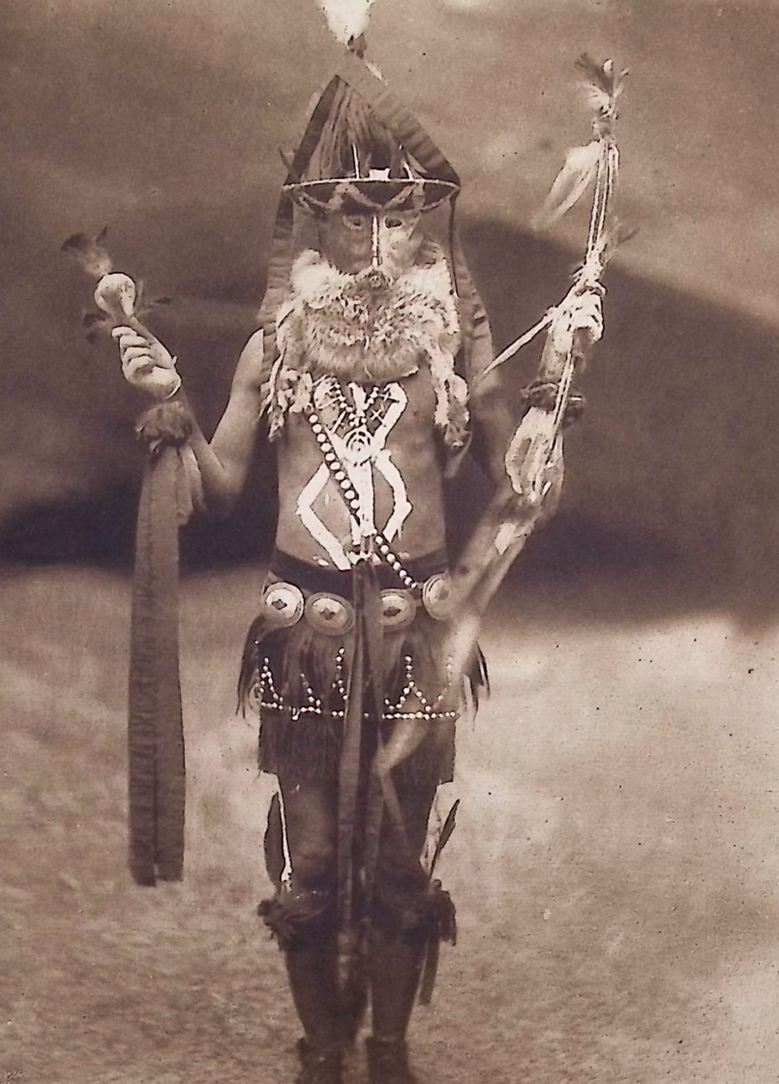 Edward Curtis - Zahadolzha - Navaho: This moving photogravure in quarto size is from Edward Curtis's The North American Indian being a Series of Volumes Picturing and Describing the Indians of the United States and Alaska. Edited by