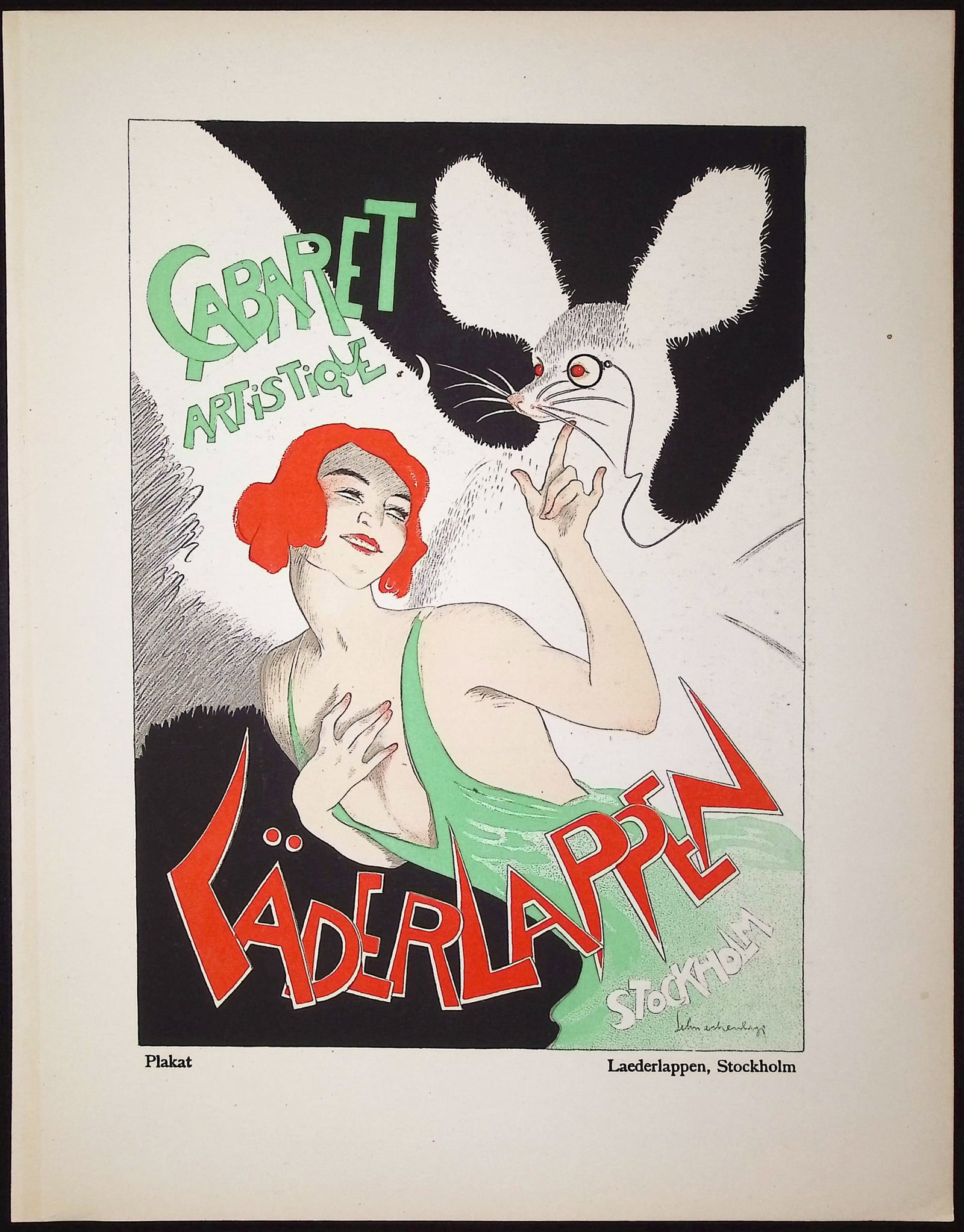 Schnackenberg - Costume Illustration: Erry & Merry / Verso: Odeon Casino (1 of 2)