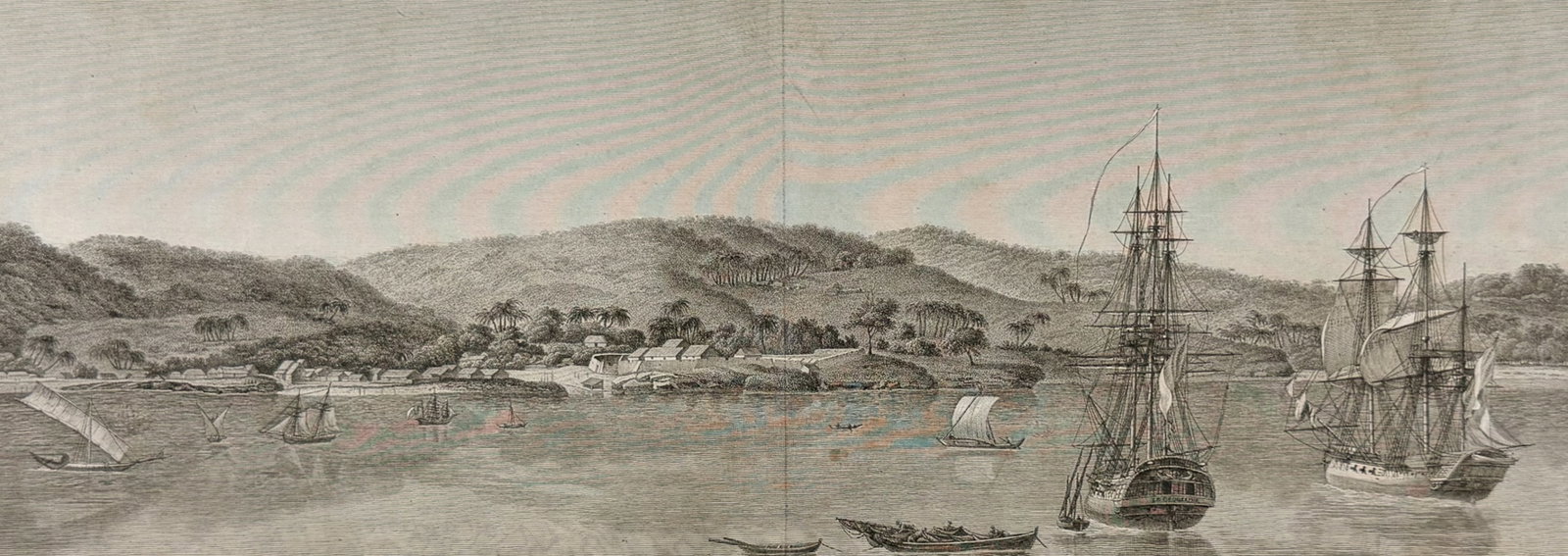 Peron & Freycinet - View of Timor, Australia [New Holland]: This fine engraving is from Louis Claude de Saulces de Freycinet's Voyage de decouvertes aux Terres Australes, execute... sur les corvettes le Geographe, le Naturaliste, et la goelette le Casuarina, p