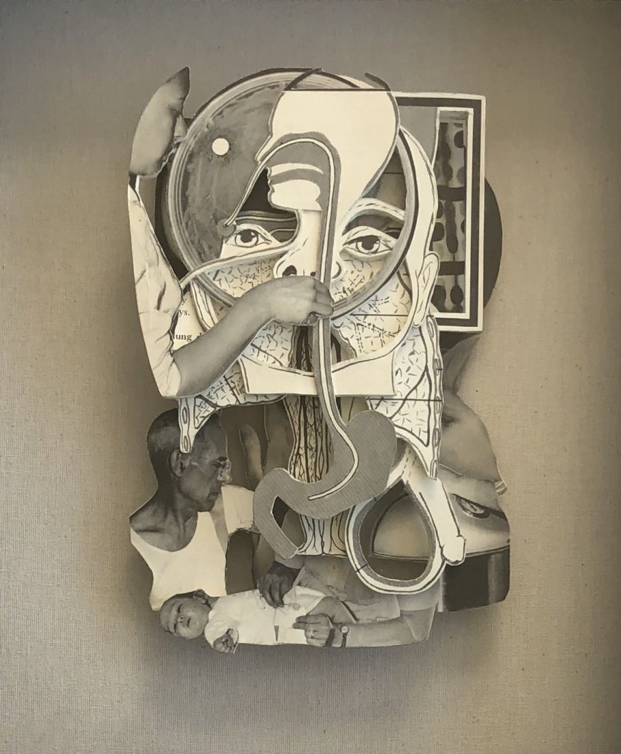Brian Dettmer, Contemporary Carved Book Sculpture: Brian Dettmer Medical Guide #3,/i> 2006 Altered book Box: 15 x 12 x 2.75 inches Labels en verso from Toomy Tourrel Gallery Excellent original condition Shipping U.S. $35 The works of Brian Dettmer
