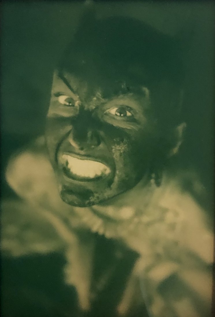 Charles Gatewood, Seven Vintage Transgressive Photos: Charles Gatewood Untitled Portraits and compositions Undated Six Photos and one color negative (7) Negative of mud covered person grinning, 2 x 3 inches color photo collage with risk free, 4 x 6 inche
