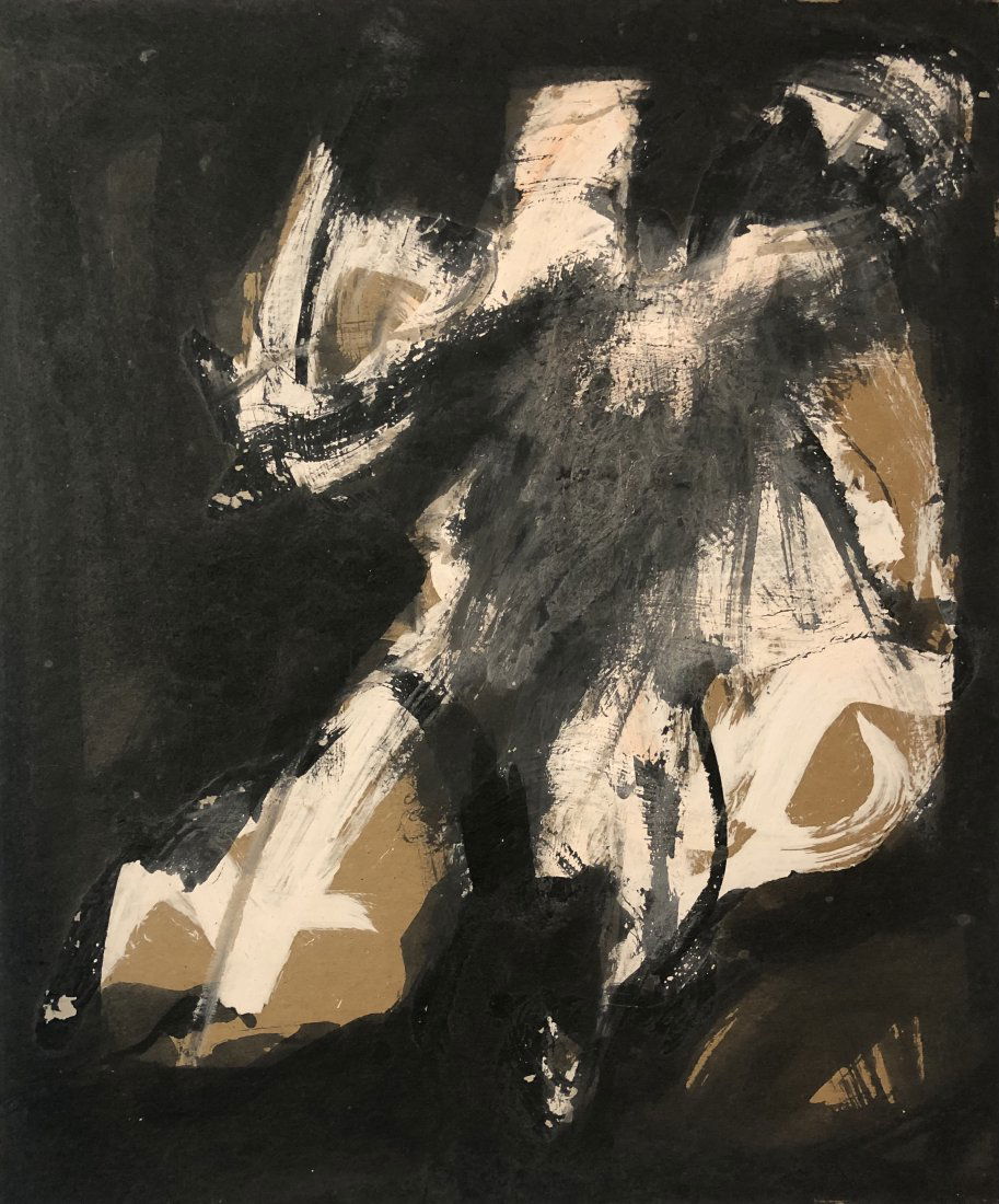 Extremely Rare Arthur Richer Abstract, 1950s L.A. (1 of 4)