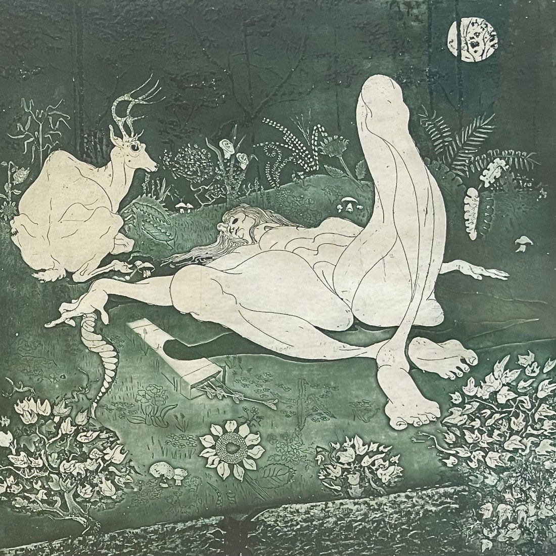 African American, Ron Adams, 1968 Etching (1 of 5)