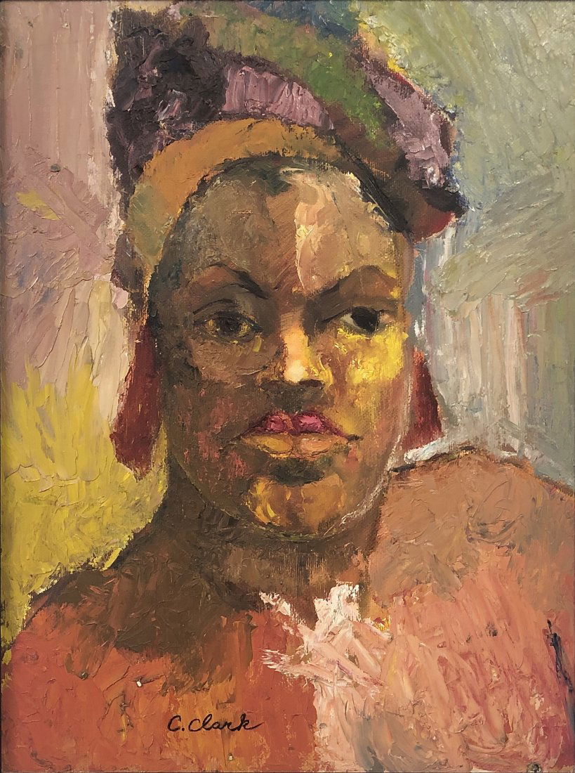 African American, Claude Clark, Wife of the Artist (1 of 6)