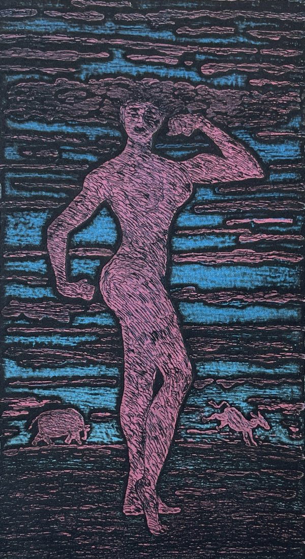 Derek Boshier, Pop Artist, 1980s Political Satire: Derek Boshier The Idealist: A future Politician (II) 1982 Colored engraving on paper 8 7/8 x 4 7/8 (image) 17 x 11 3/8 (sheet) Edition 30/30 Signed, titled and dated at bottom; watermark lower right