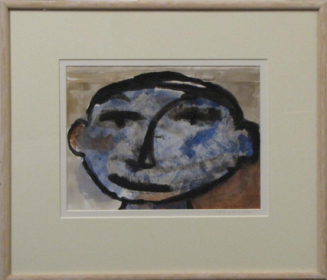 David Nash (1955- ) Australia - Head: David Nash (1955- ) Australia - Head David Nash (1955- ) Australia - Head Dimensions: 22 x 29cm (sight) 42 x 40cm (fr)