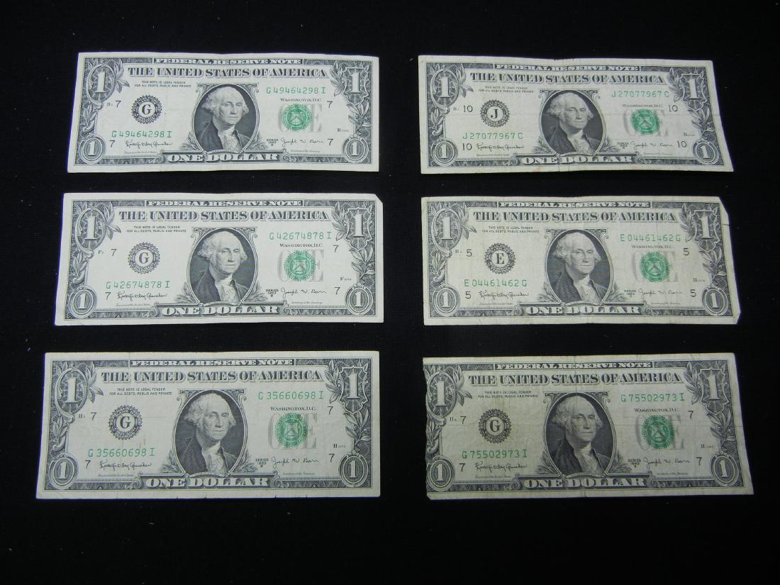 (6)1963 $1 US Joseph Barr Notes (1 of 5)