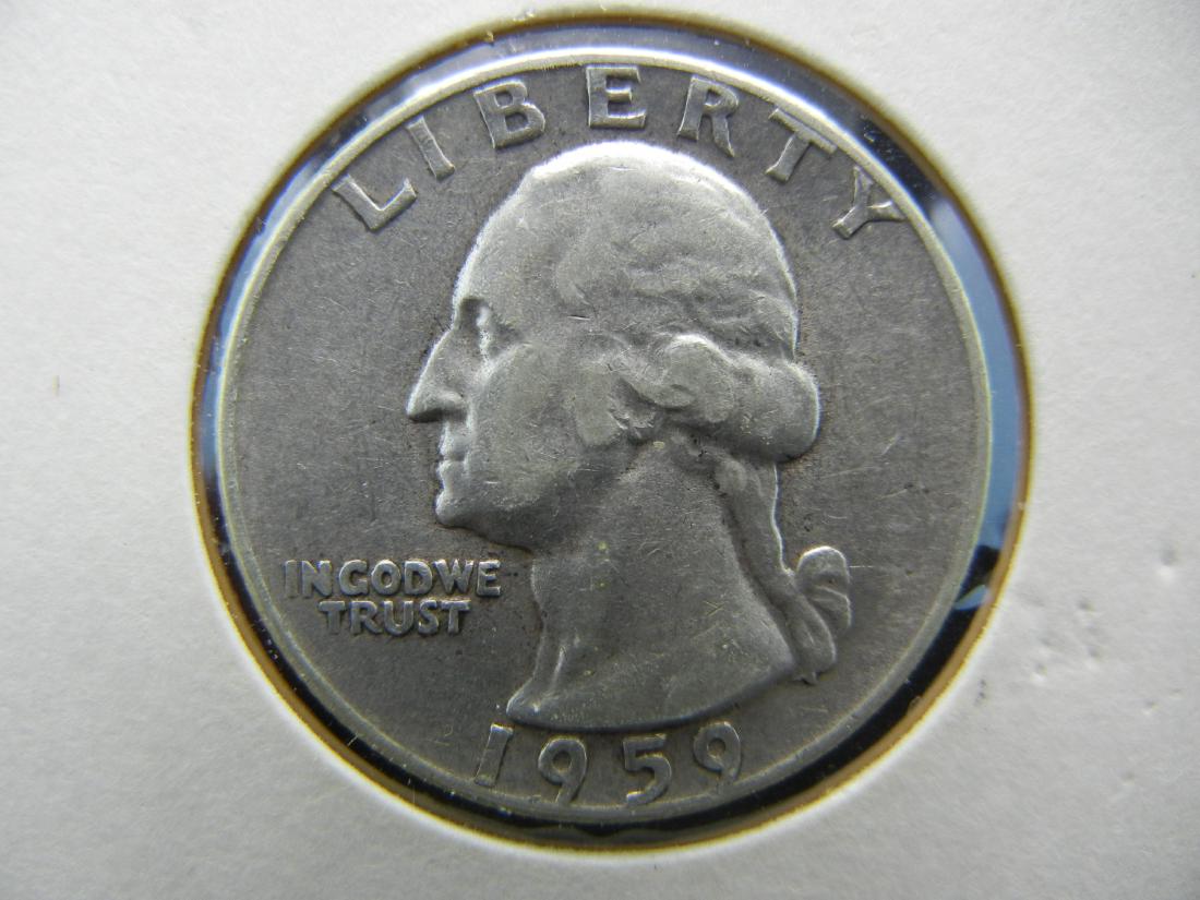 1959 Washington Quarter. 90% Silver (1 of 3)