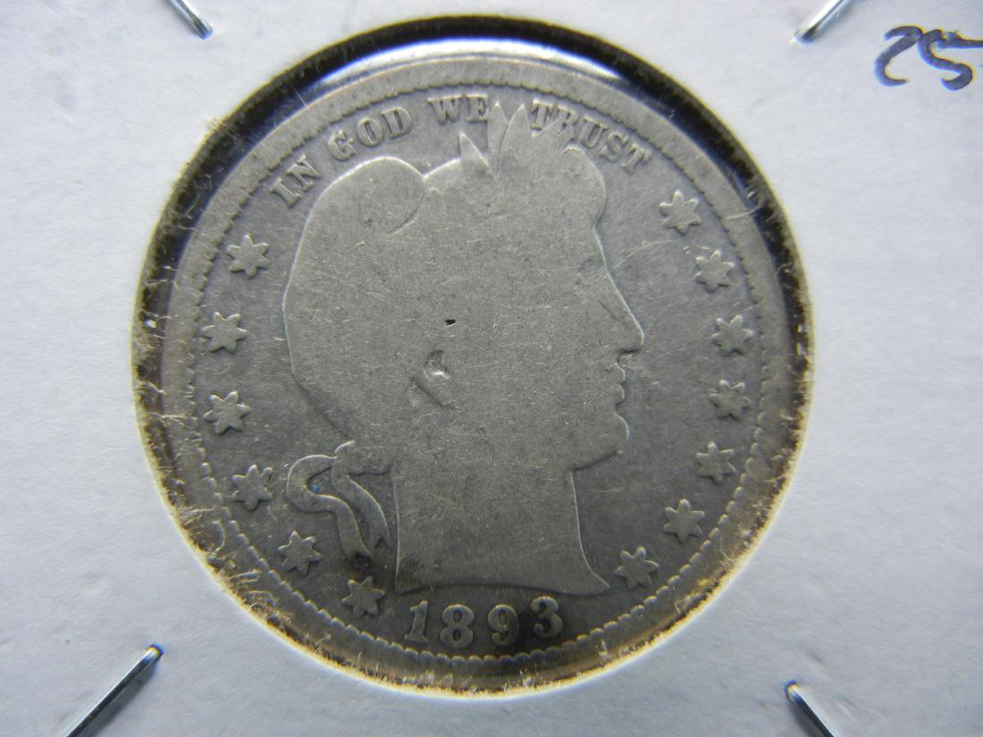 1893 Barber Quarter (1 of 3)